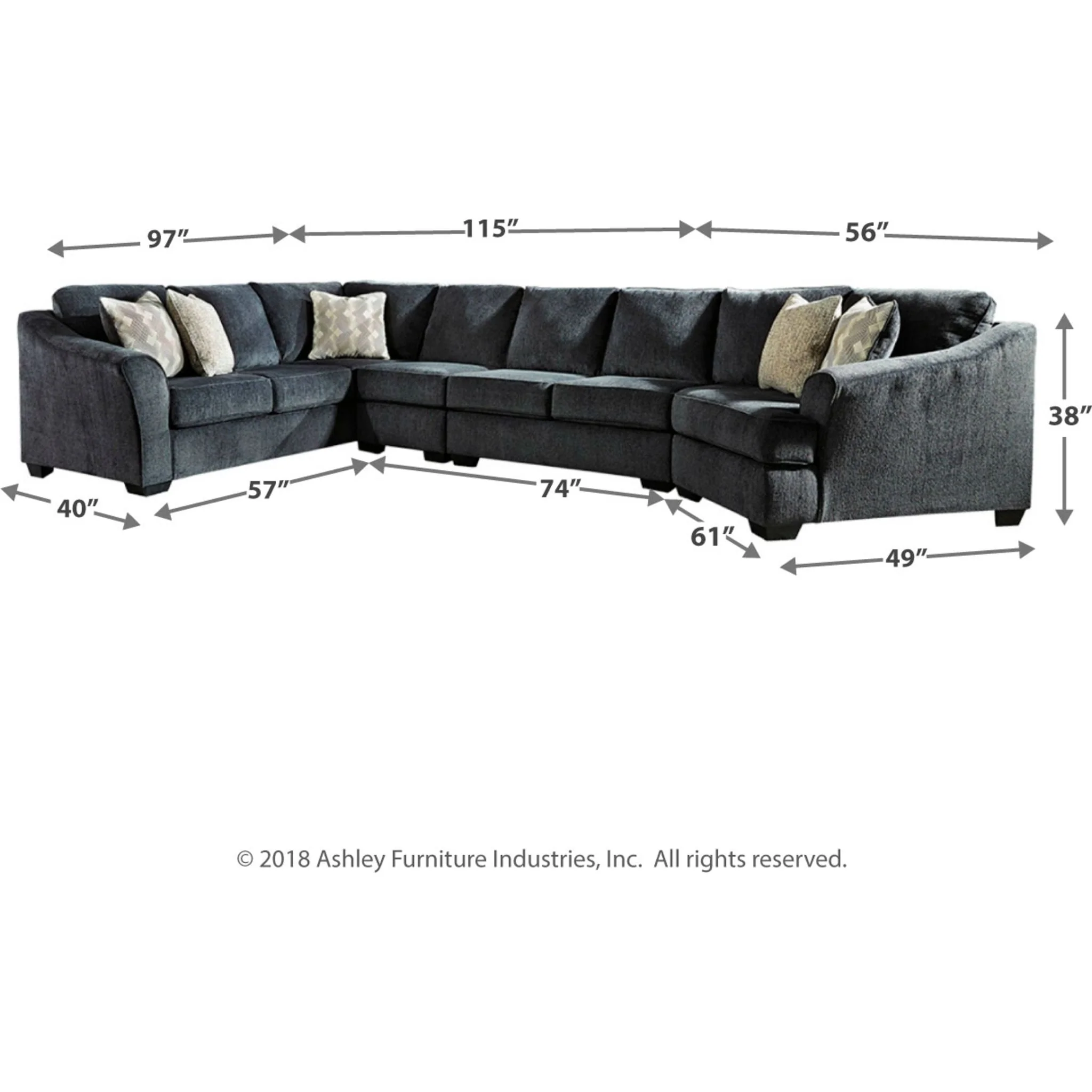 Eltmann 4 Piece Sectional - Image 7