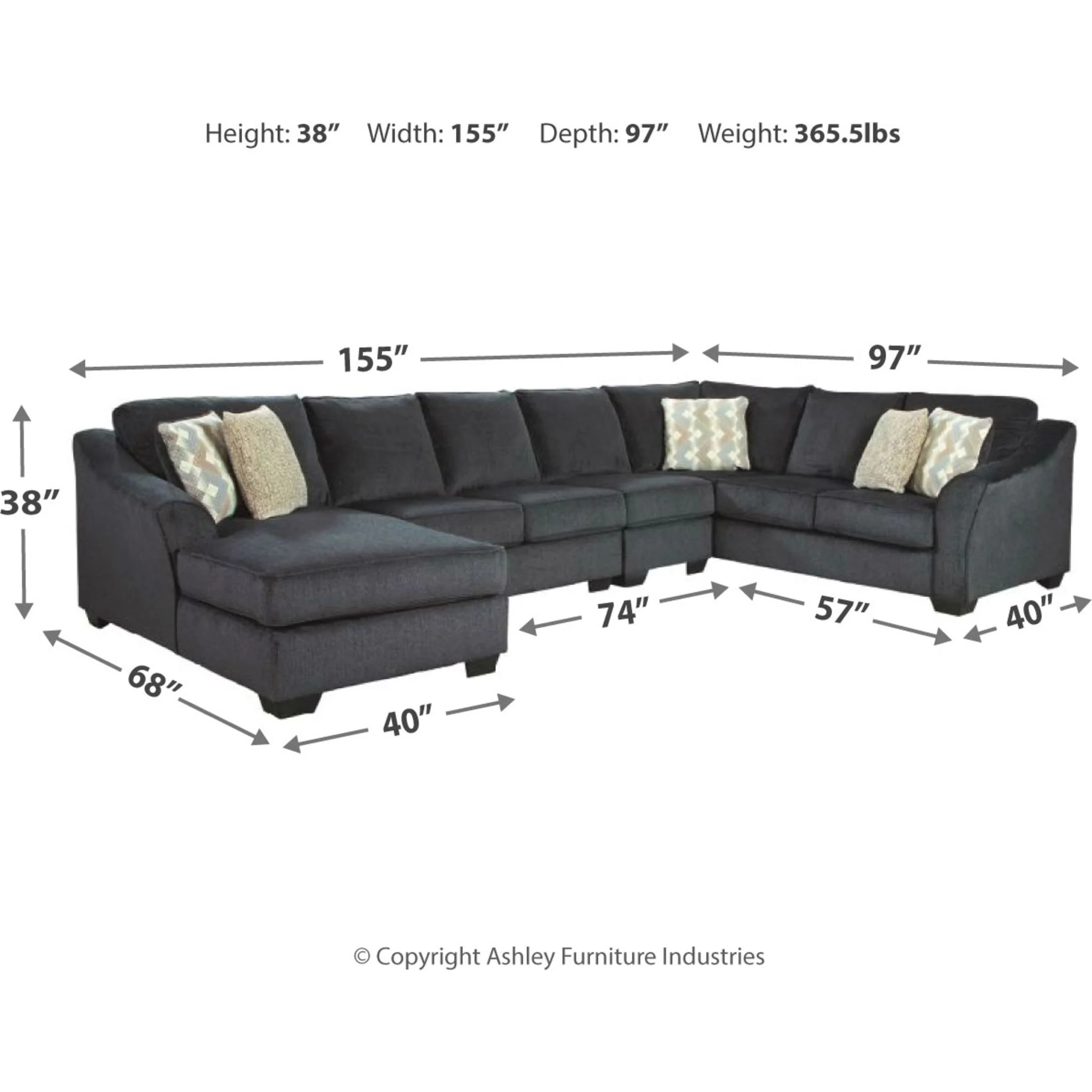 Eltmann 4 Piece Sectional - Image 19