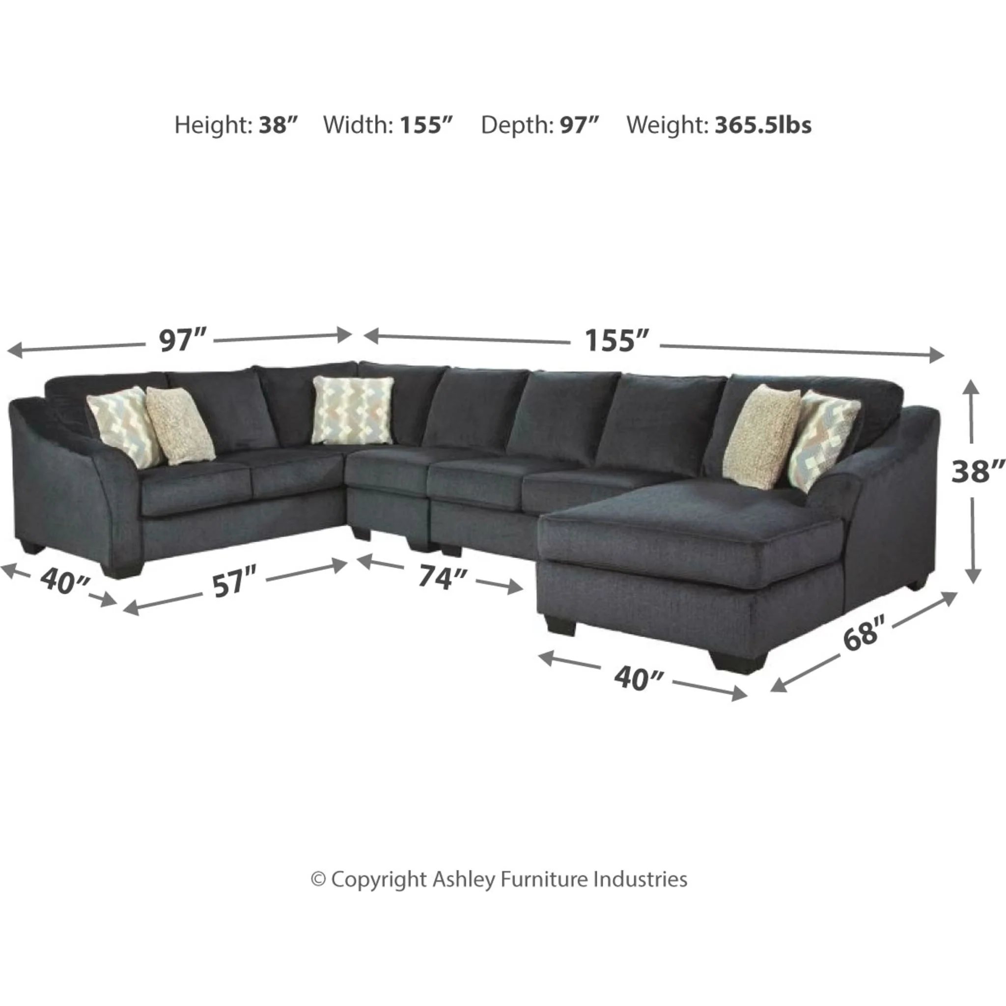 Eltmann 4 Piece Sectional - Image 7