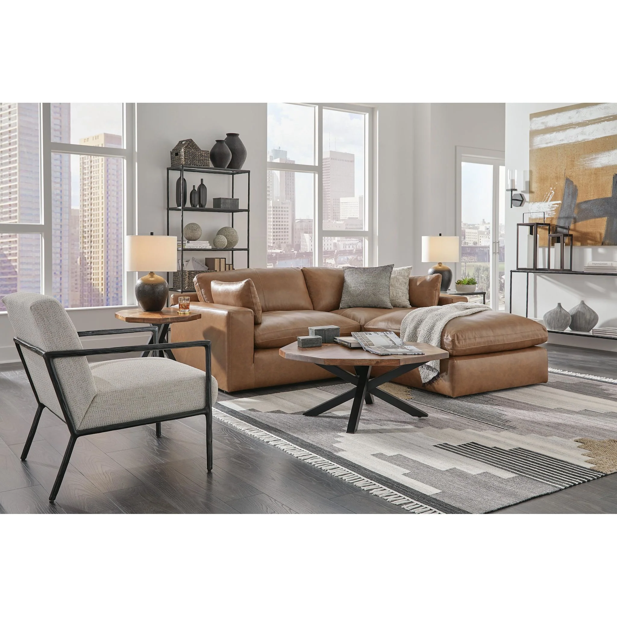 Emilia Cloud Collection 2 Piece Modular Sectional - Image 11
