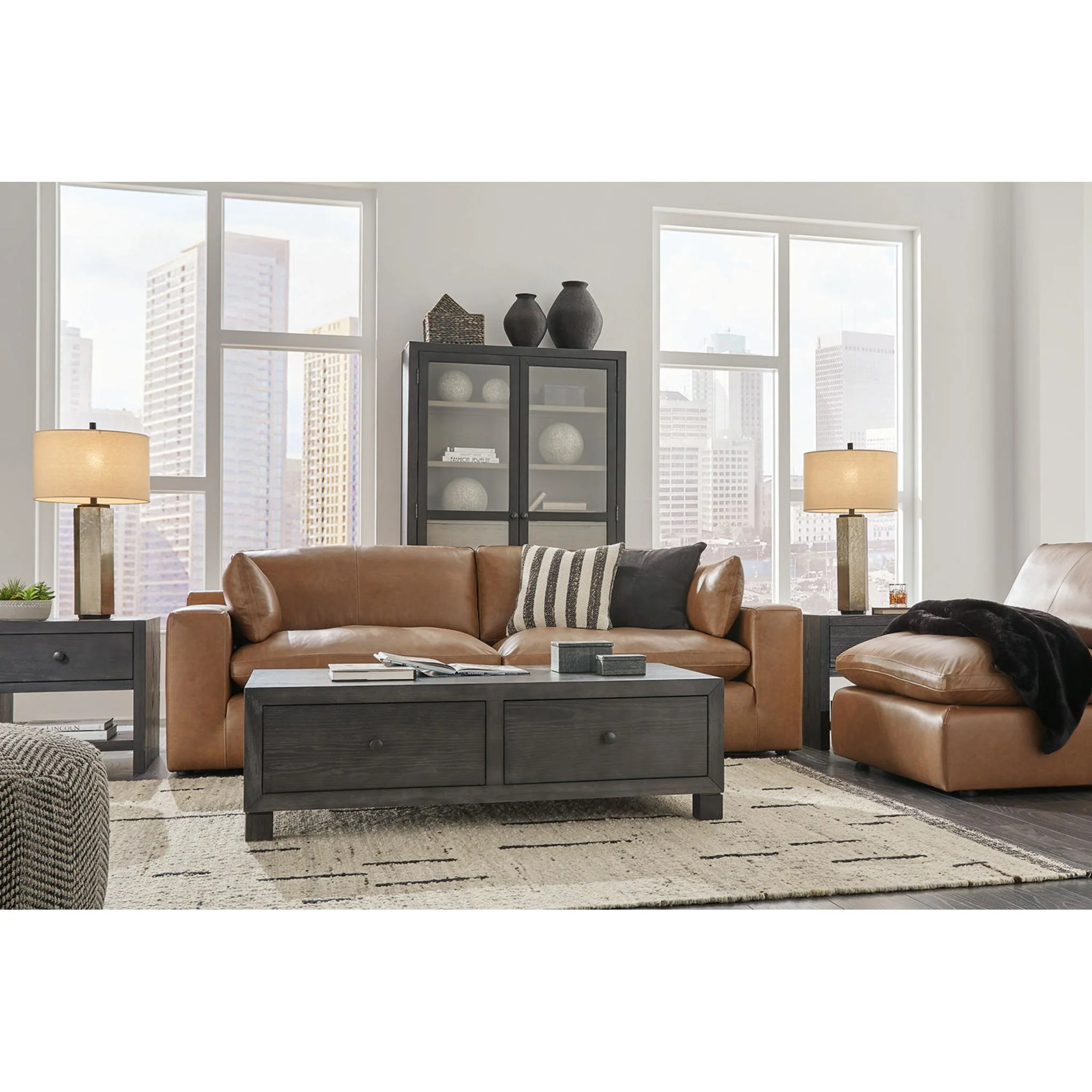 Emilia Cloud Collection 2 Piece Modular Sectional - Image 7