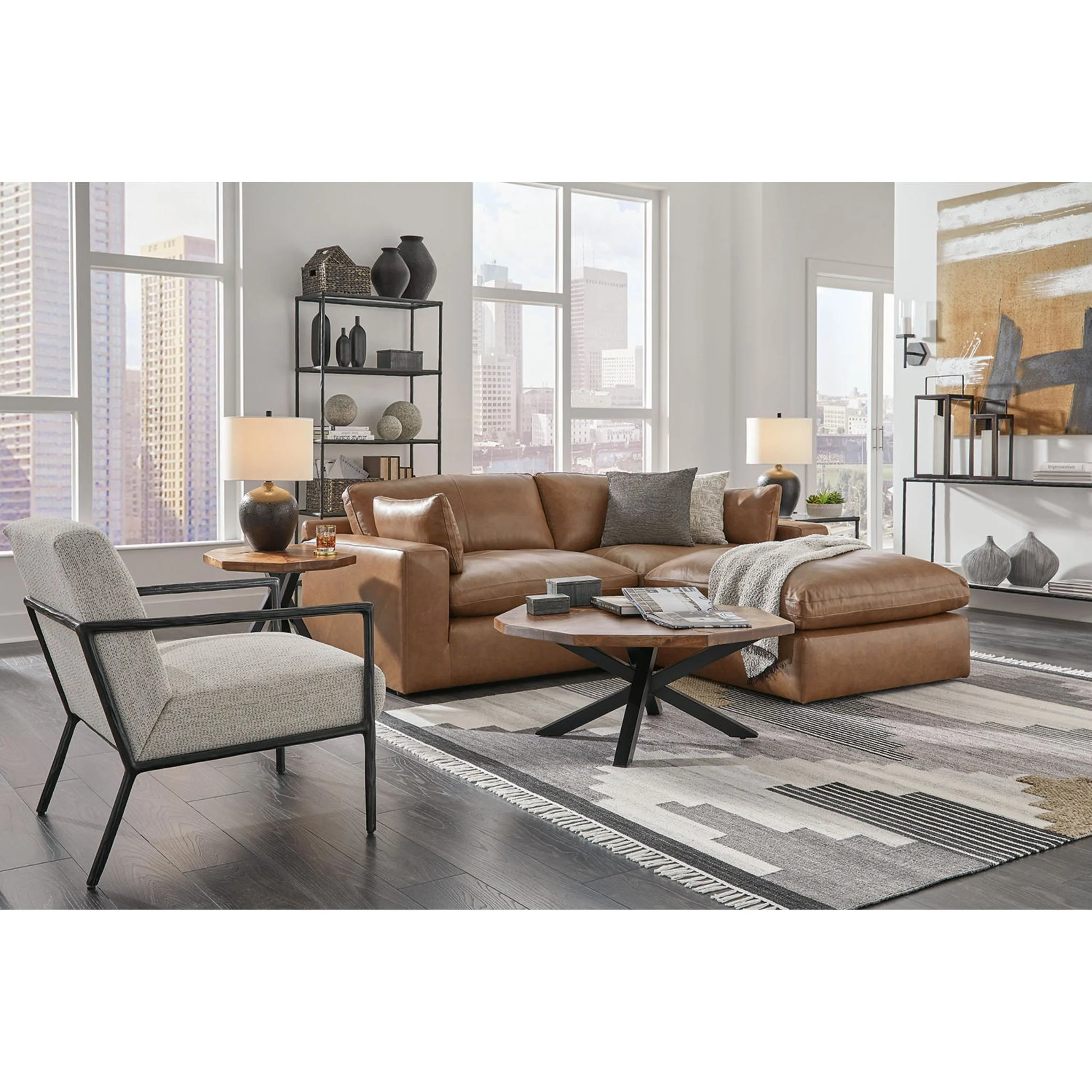 Emilia Cloud Collection 2 Piece Modular Sectional - Image 8