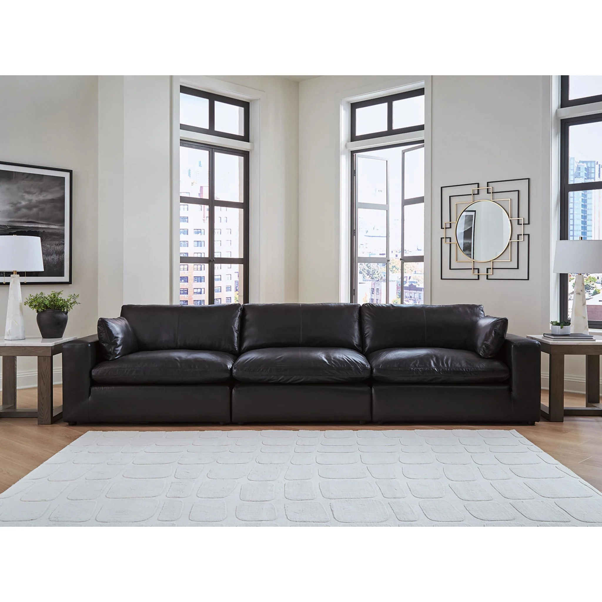 Emilia Cloud Collection 3 Piece Modular Sectional - Image 2