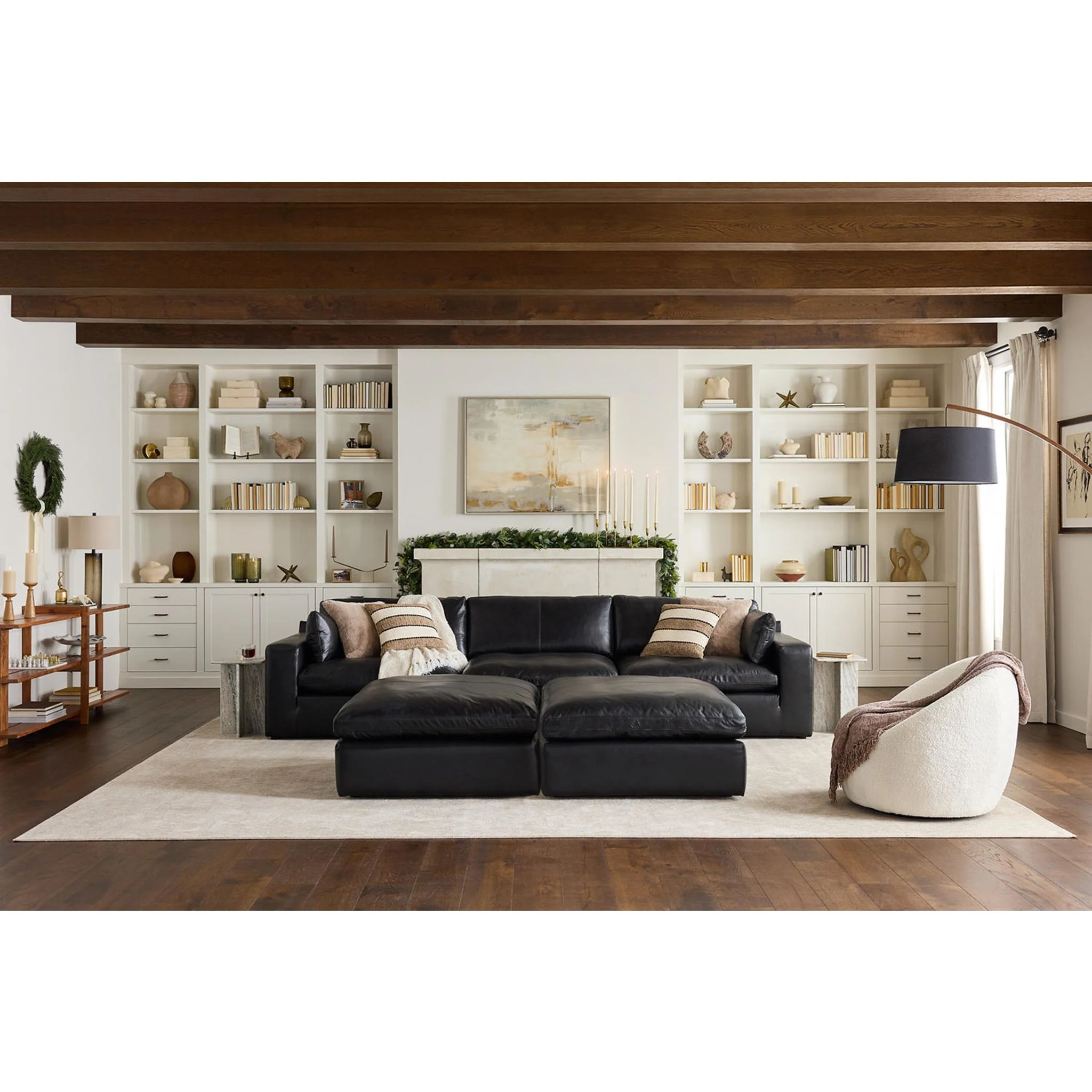 Emilia Cloud Collection 3 Piece Modular Sectional - Image 4