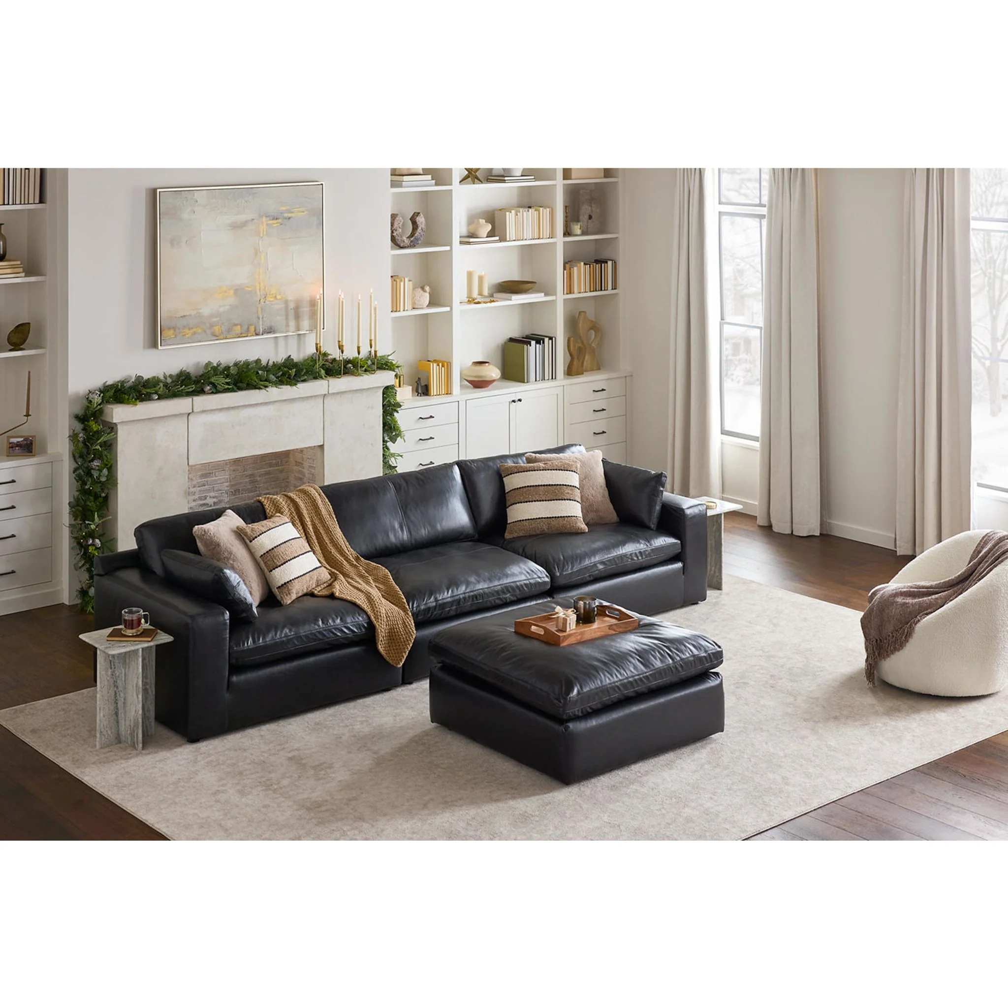 Emilia Cloud Collection 3 Piece Modular Sectional - Image 6