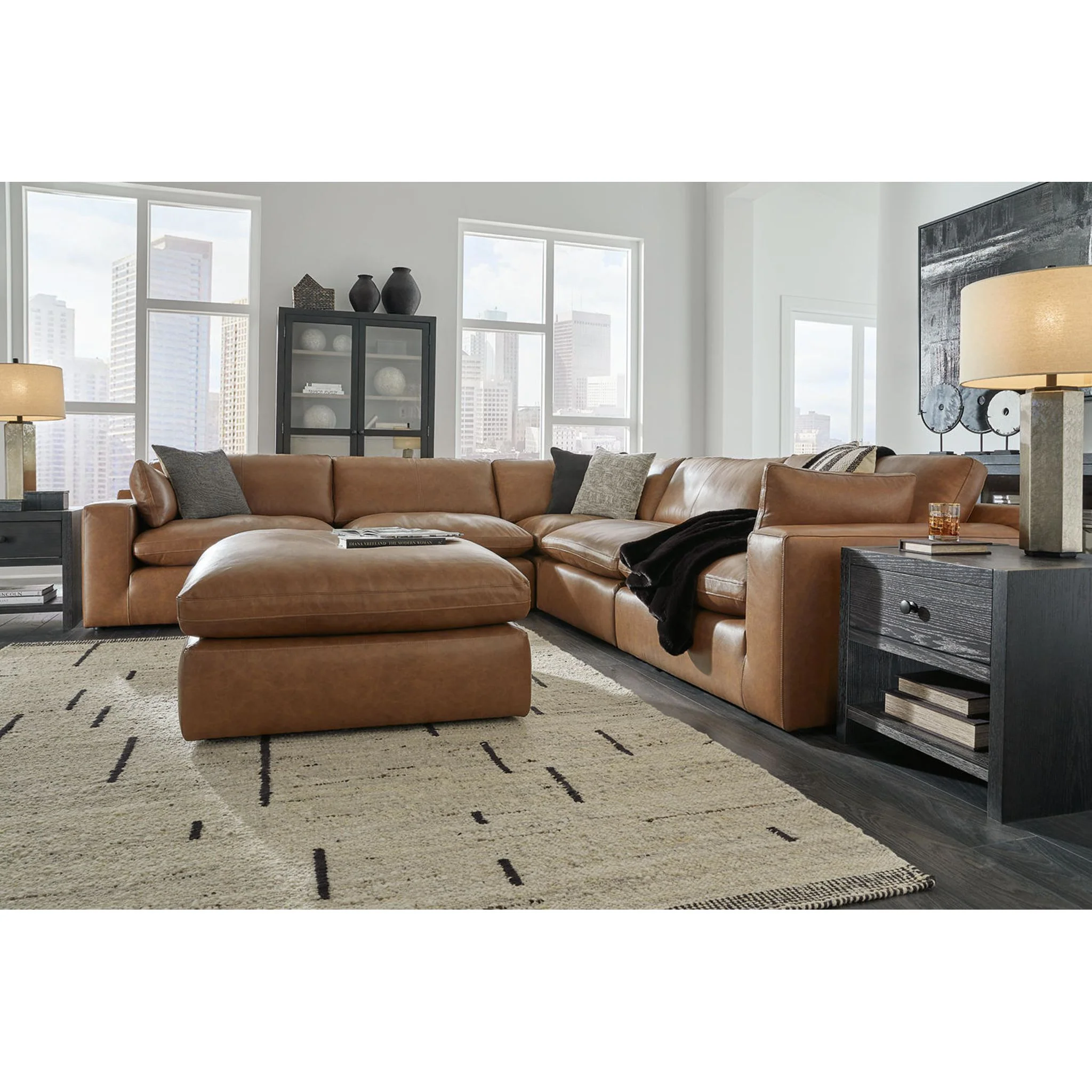 Emilia Cloud Collection 5 Piece Modular Sectional - Image 20