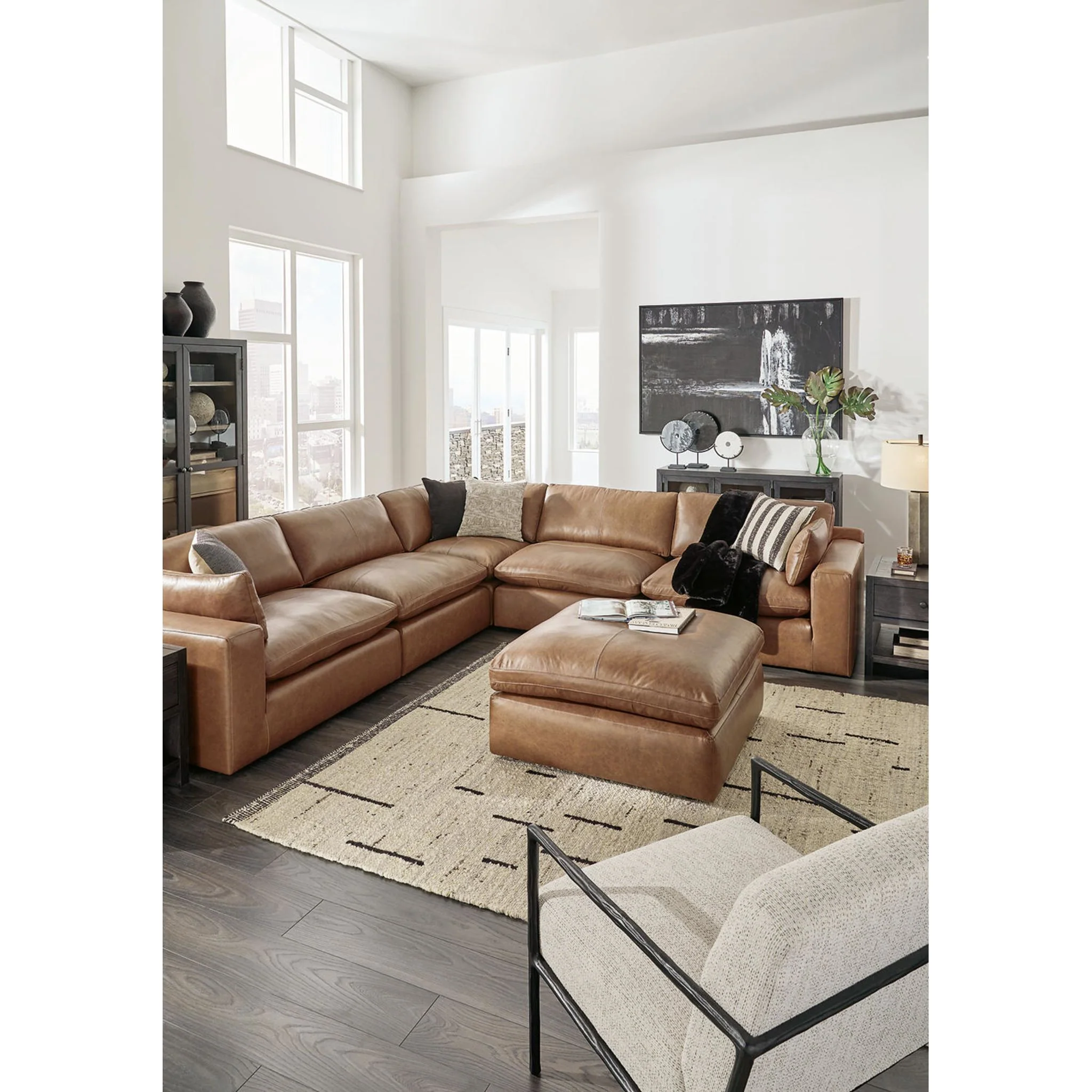 Emilia Cloud Collection 5 Piece Modular Sectional - Image 22
