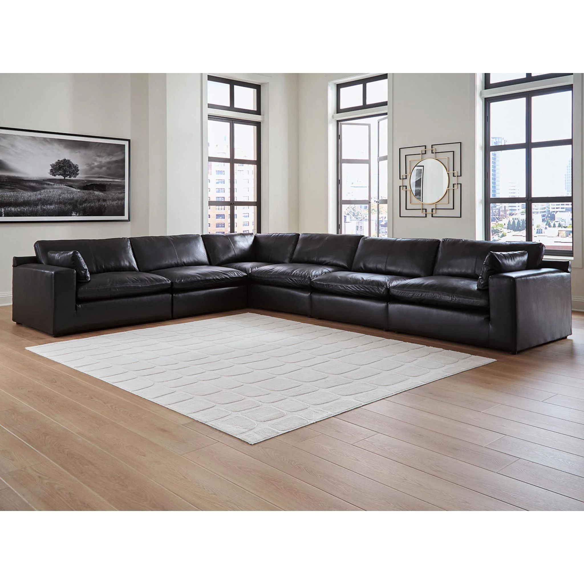 Emilia Cloud Collection 6 Piece Modular Sectional - Image 12