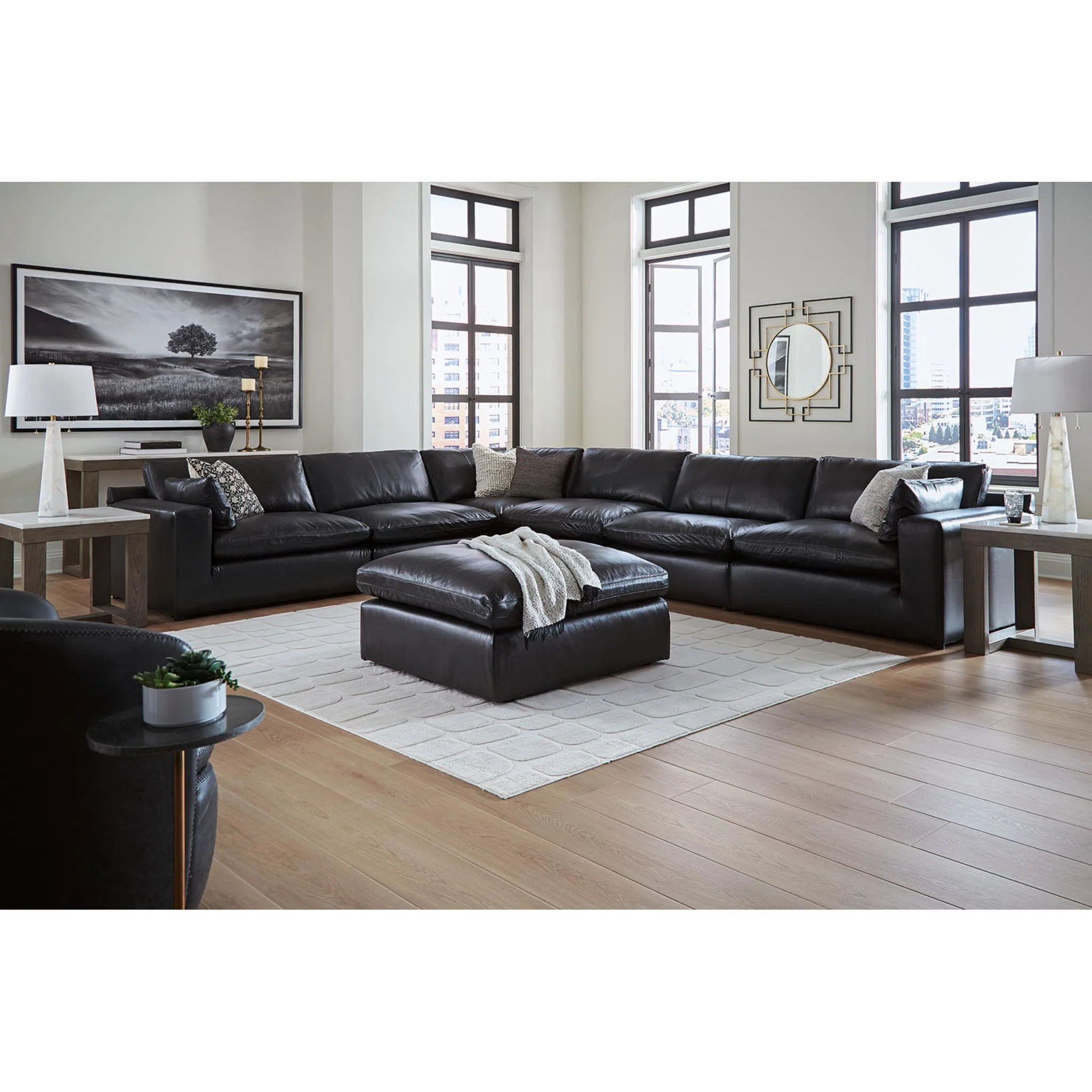 Emilia Cloud Collection 6 Piece Modular Sectional - Image 13