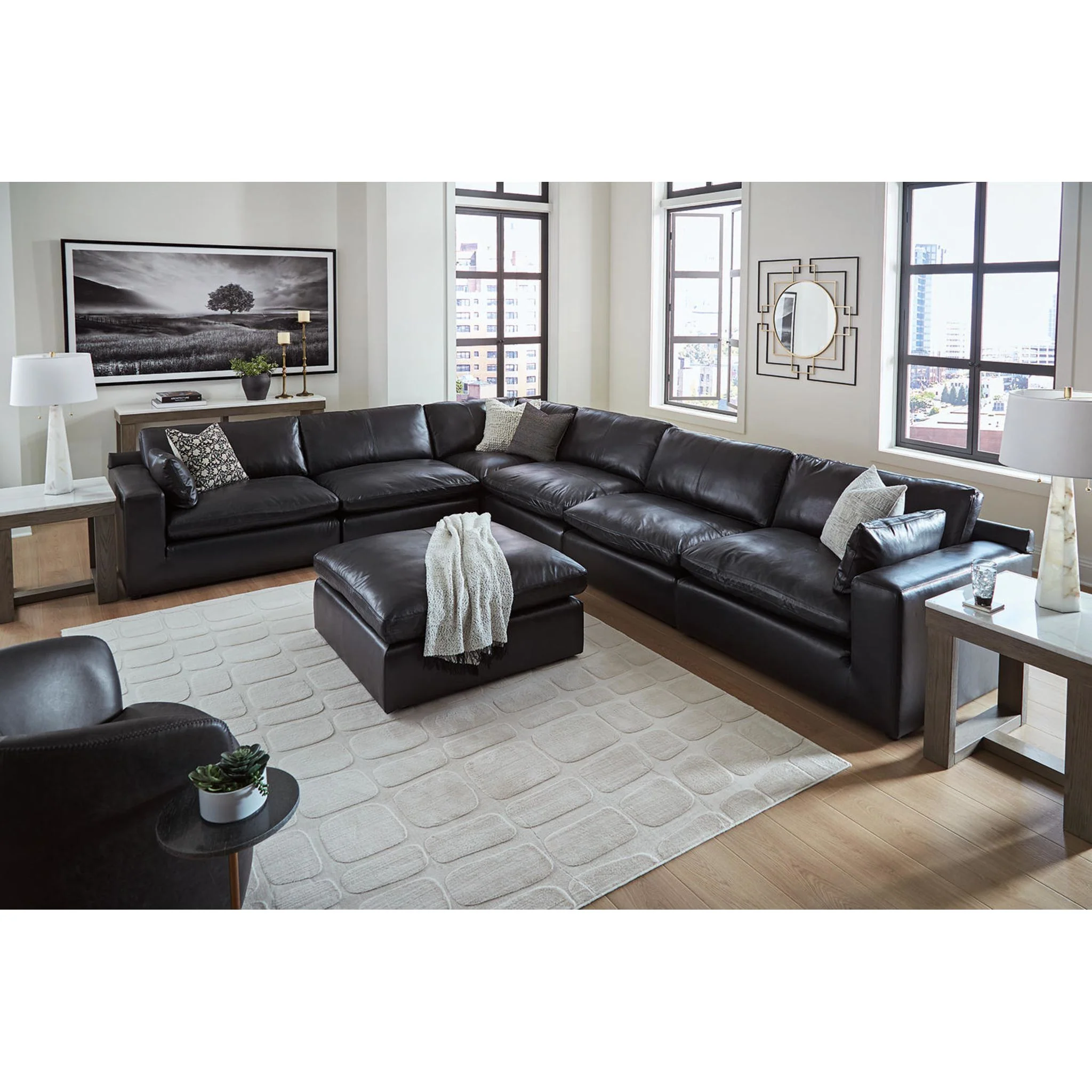 Emilia Cloud Collection 6 Piece Modular Sectional - Image 16