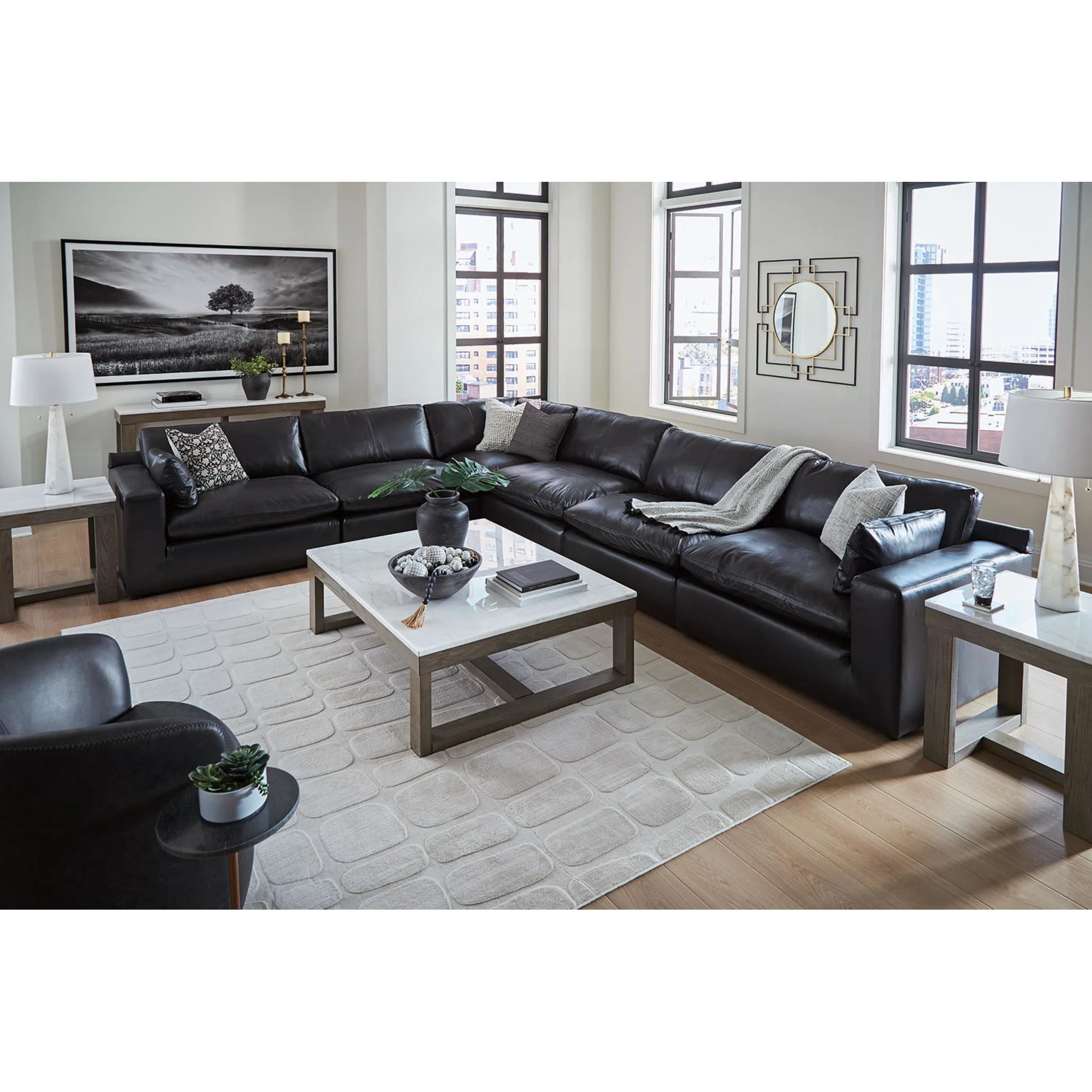 Emilia Cloud Collection 6 Piece Modular Sectional - Image 17