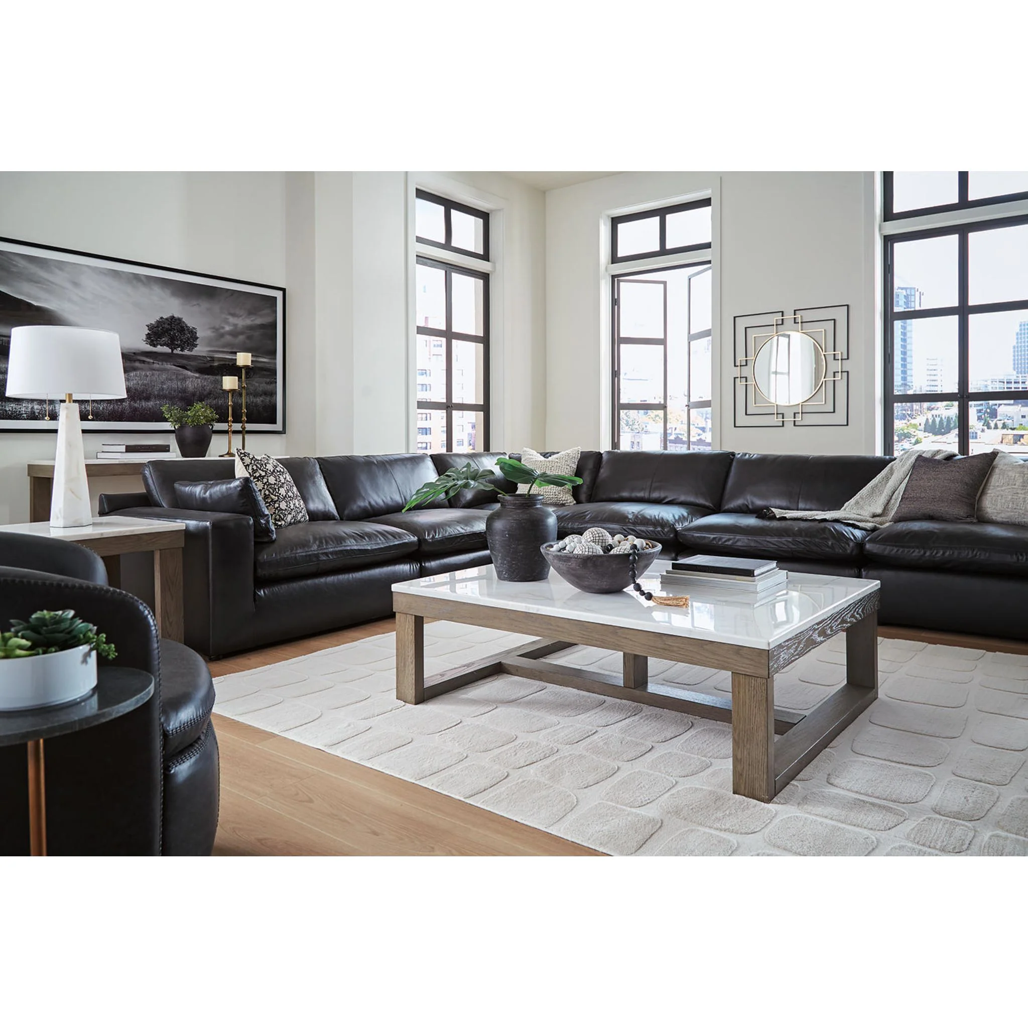 Emilia Cloud Collection 6 Piece Modular Sectional - Image 18