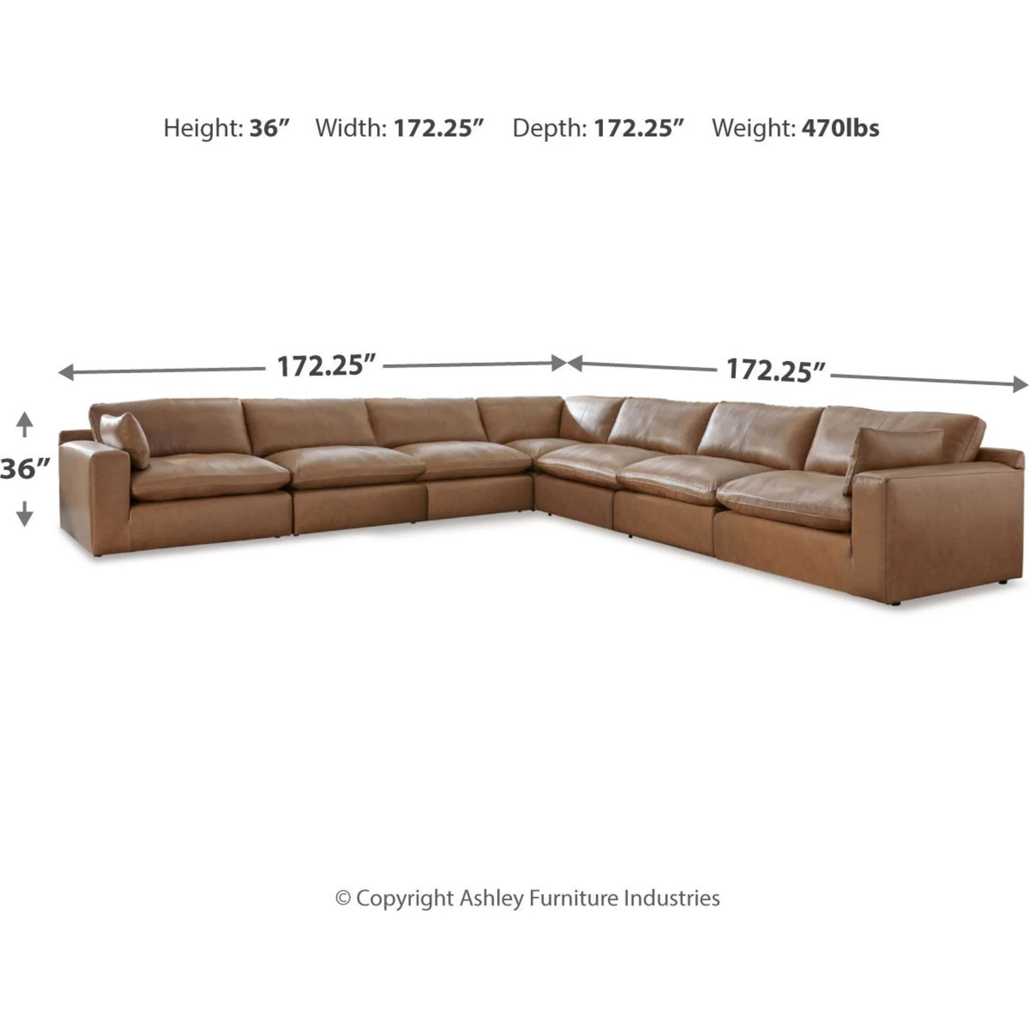 Emilia Cloud Collection 7 Piece Modular Sectional - Image 4