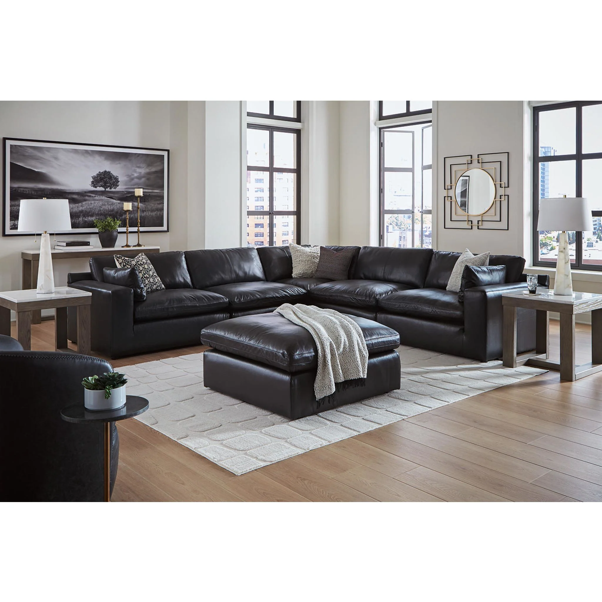 Emilia Cloud Collection Oversized Accent Ottoman - Image 19