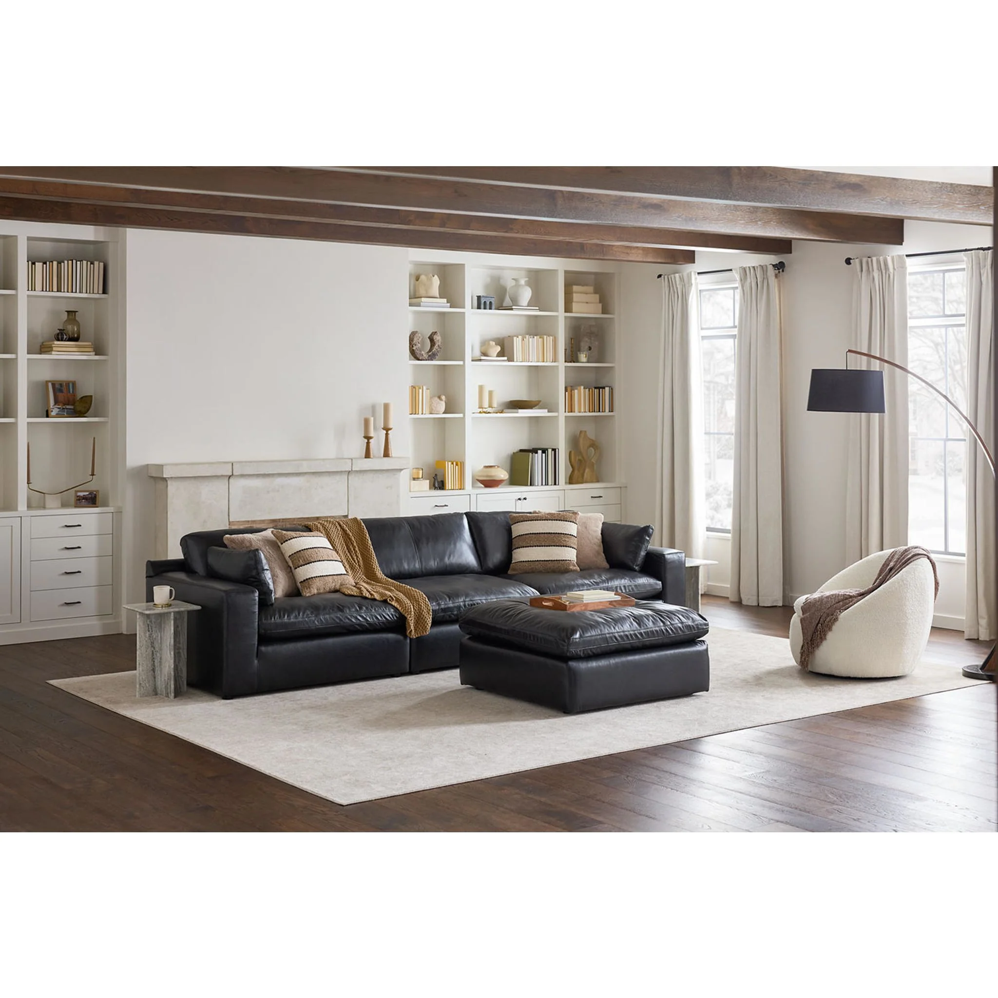 Emilia Cloud Collection Oversized Accent Ottoman - Image 22
