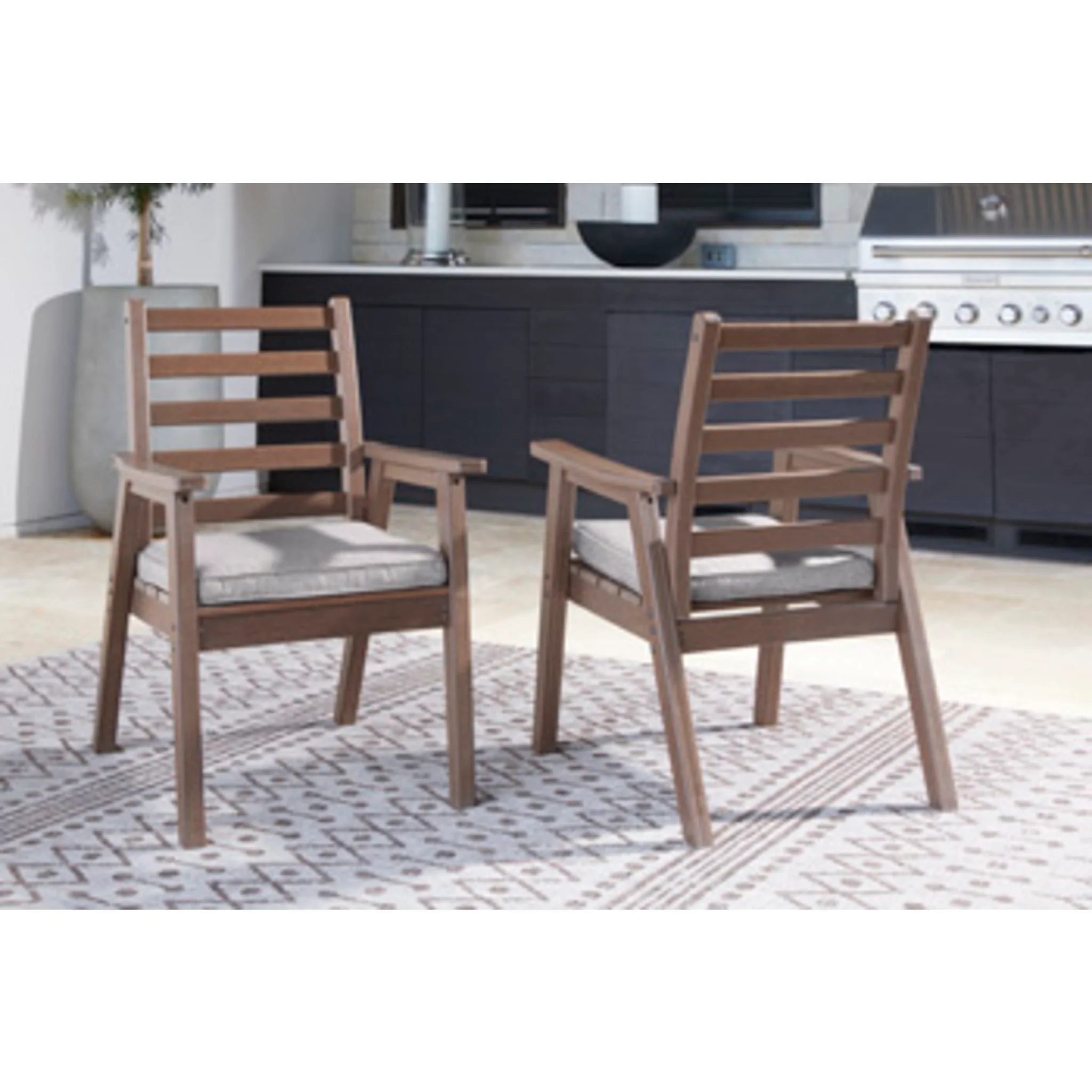 Outdoor Emmeline Arm Chair with Cushion (set of 2) - Image 8