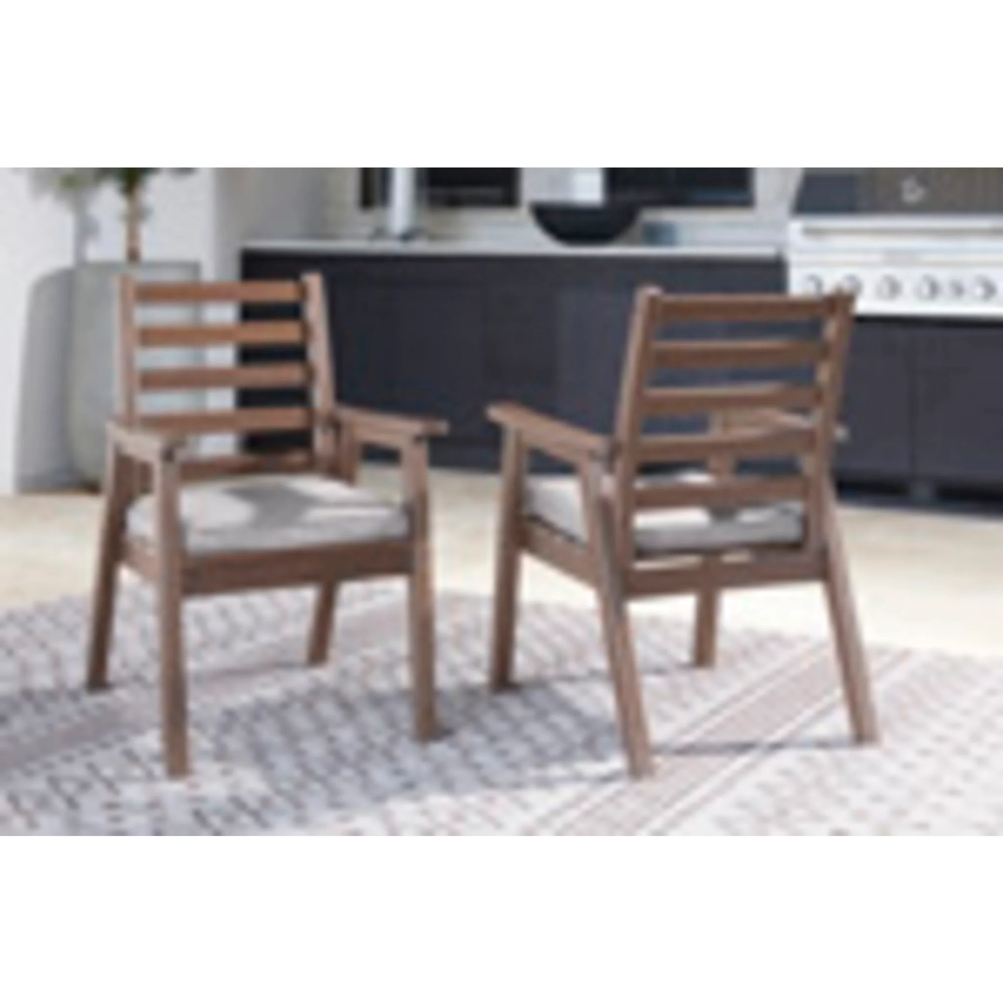 Outdoor Emmeline Arm Chair with Cushion (set of 2) - Image 9