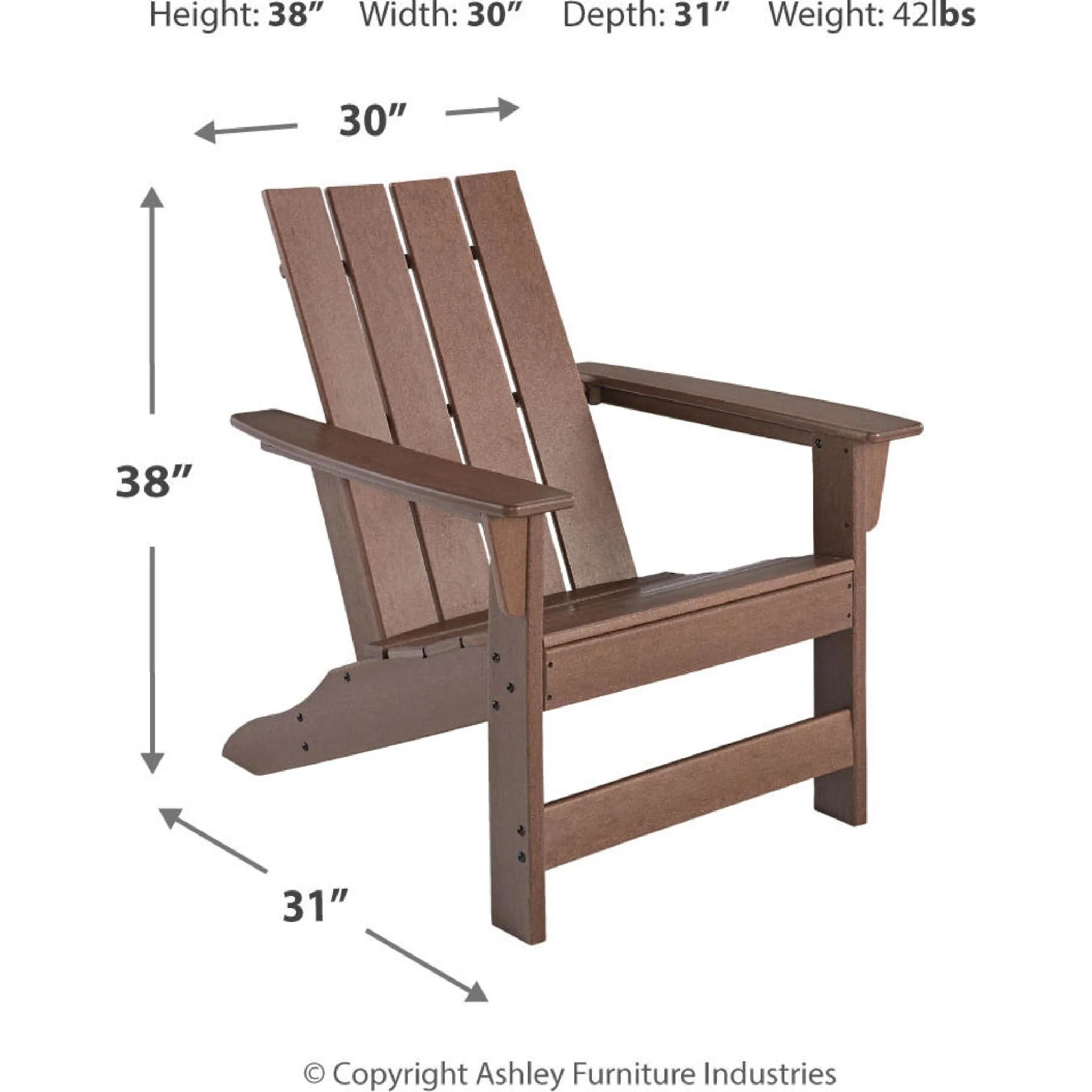 Emmeline Outdoor Adirondack Chair - Image 5