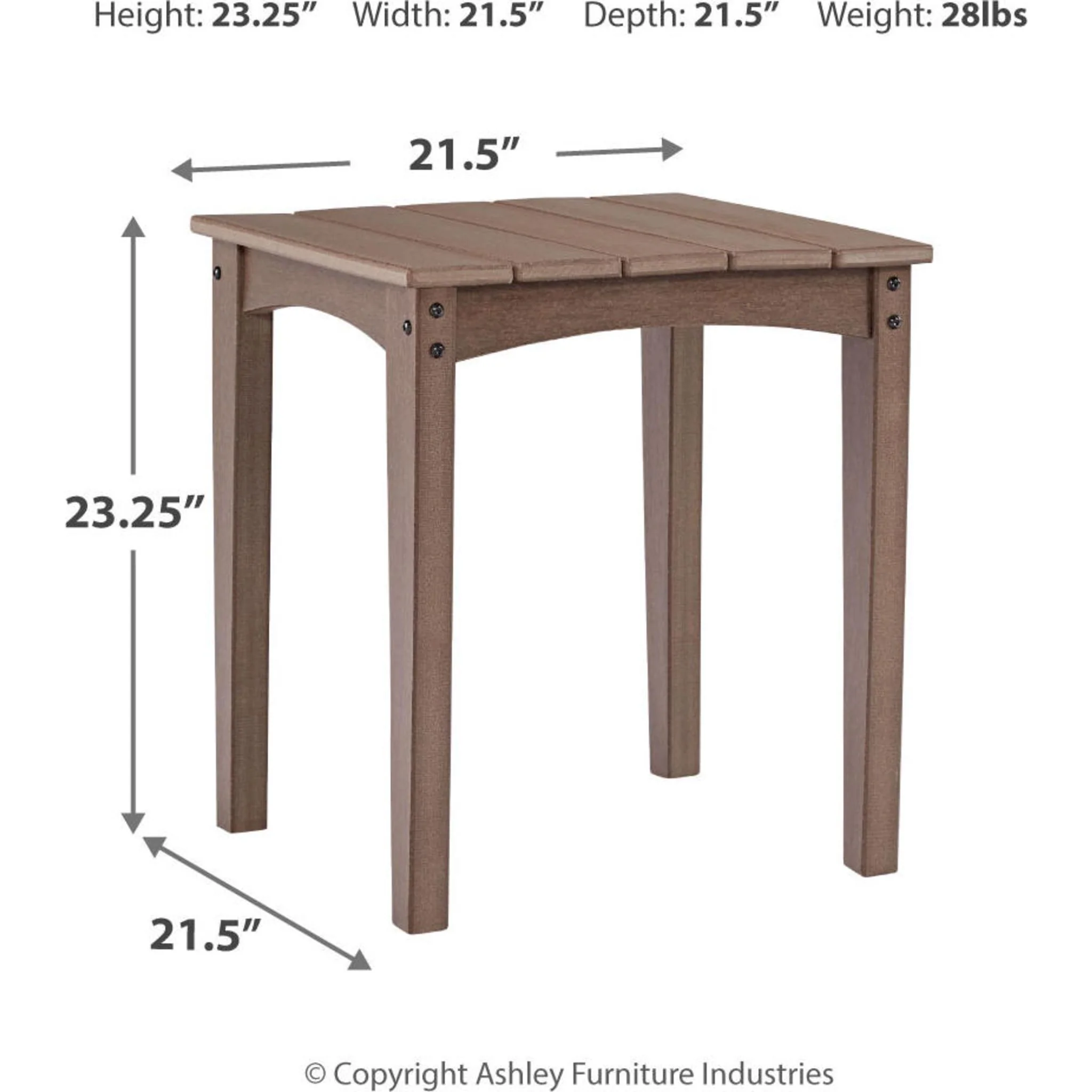 Emmeline Outdoor Square End Table - Image 5