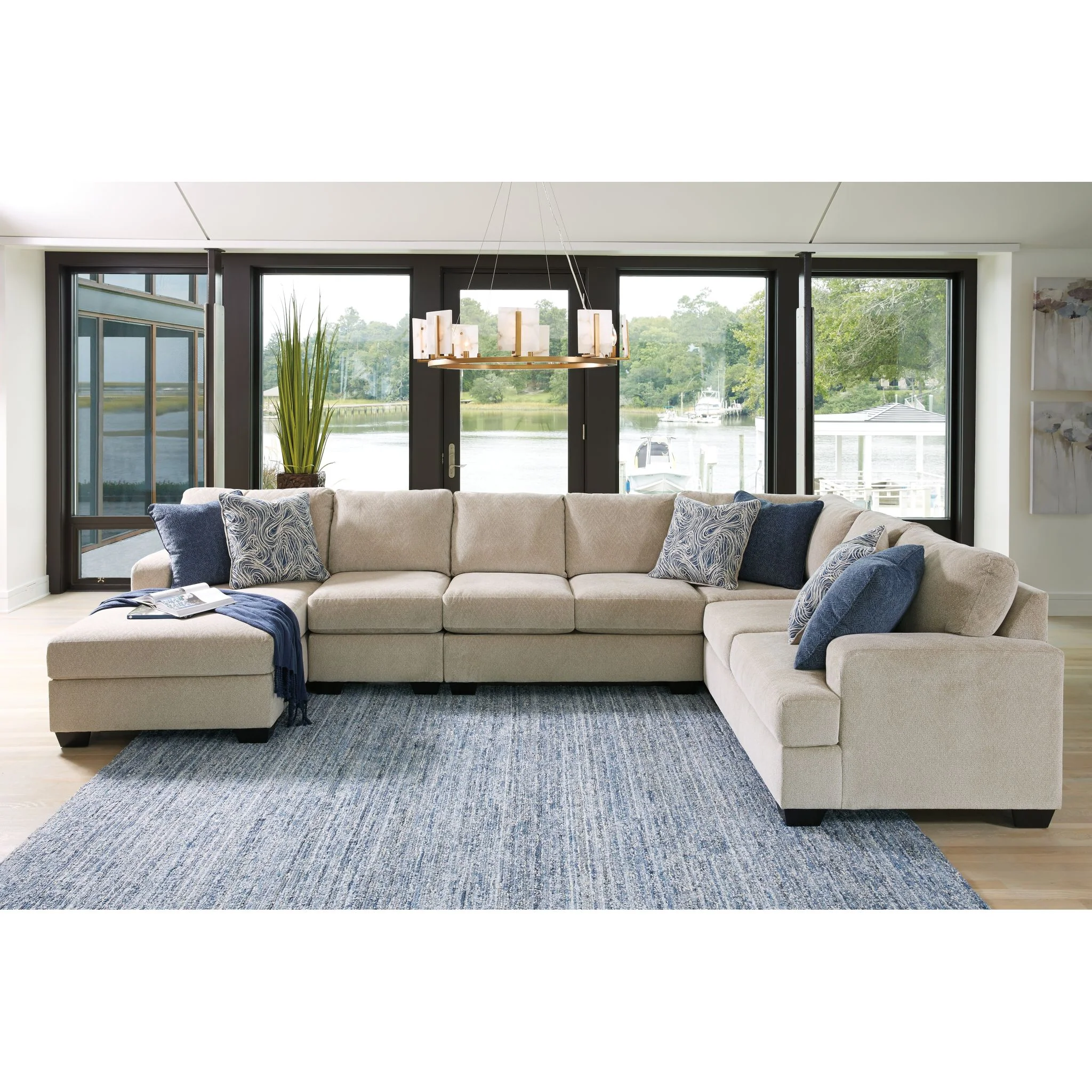 Enola-Exclusive 5 Piece Sectional with Chaise - Image 2