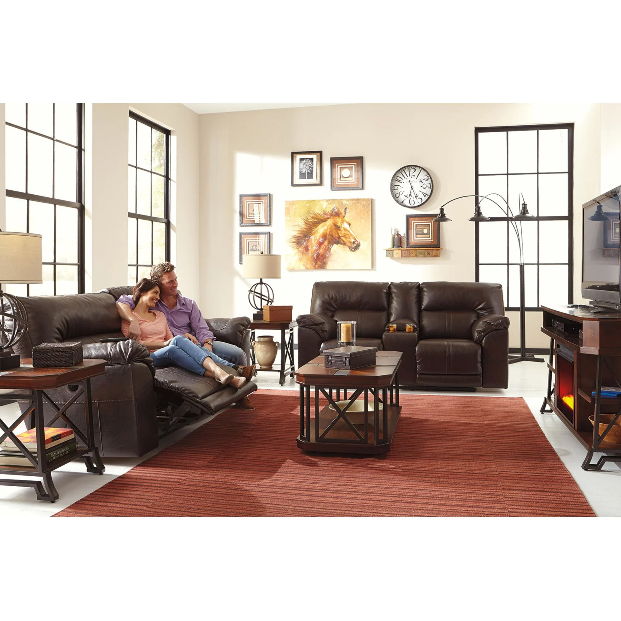 Entertainment Accessories Fireplace Insert with Crushed Glass - Image 7