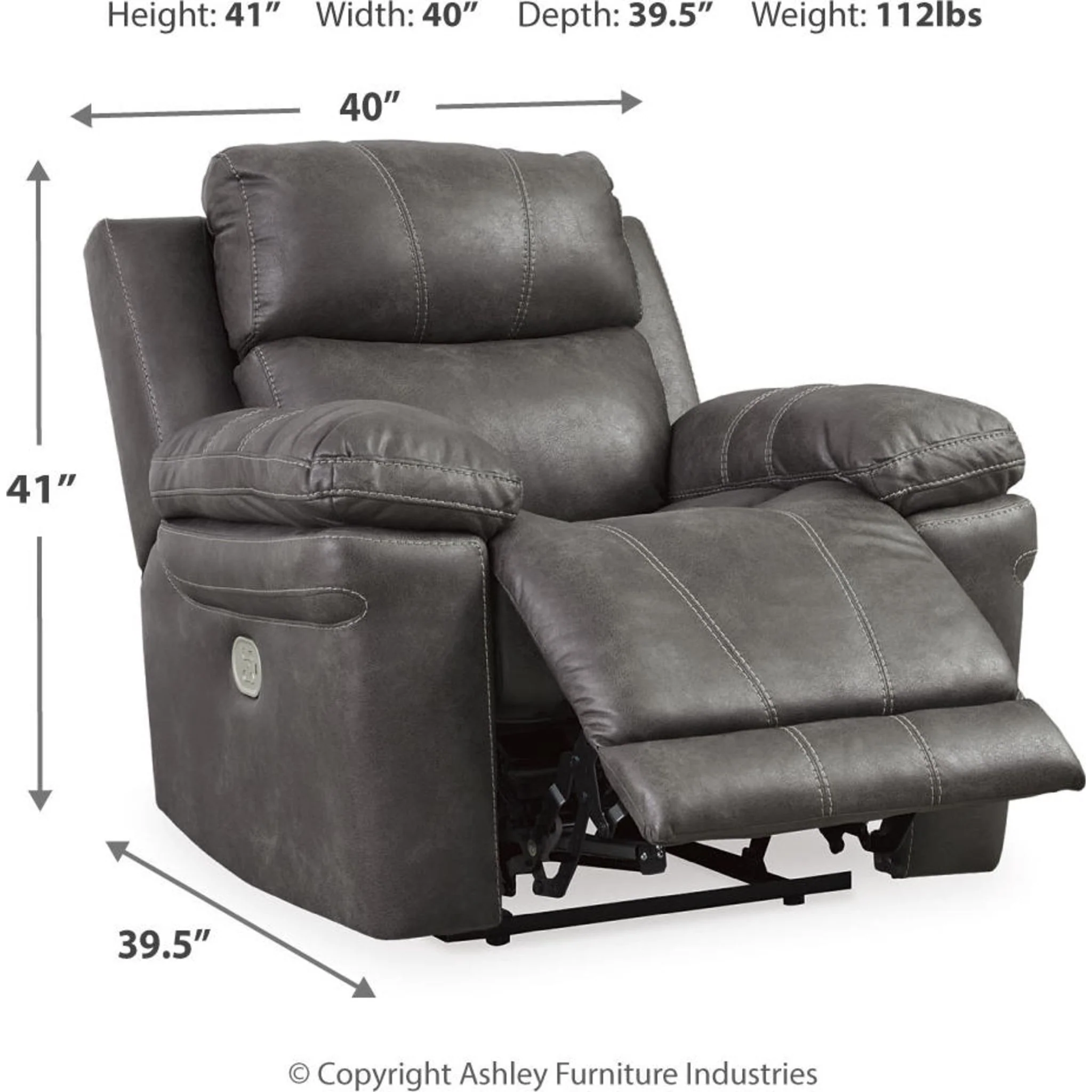 Erlangen Power Recliner with Adjustable Headrest - Image 15