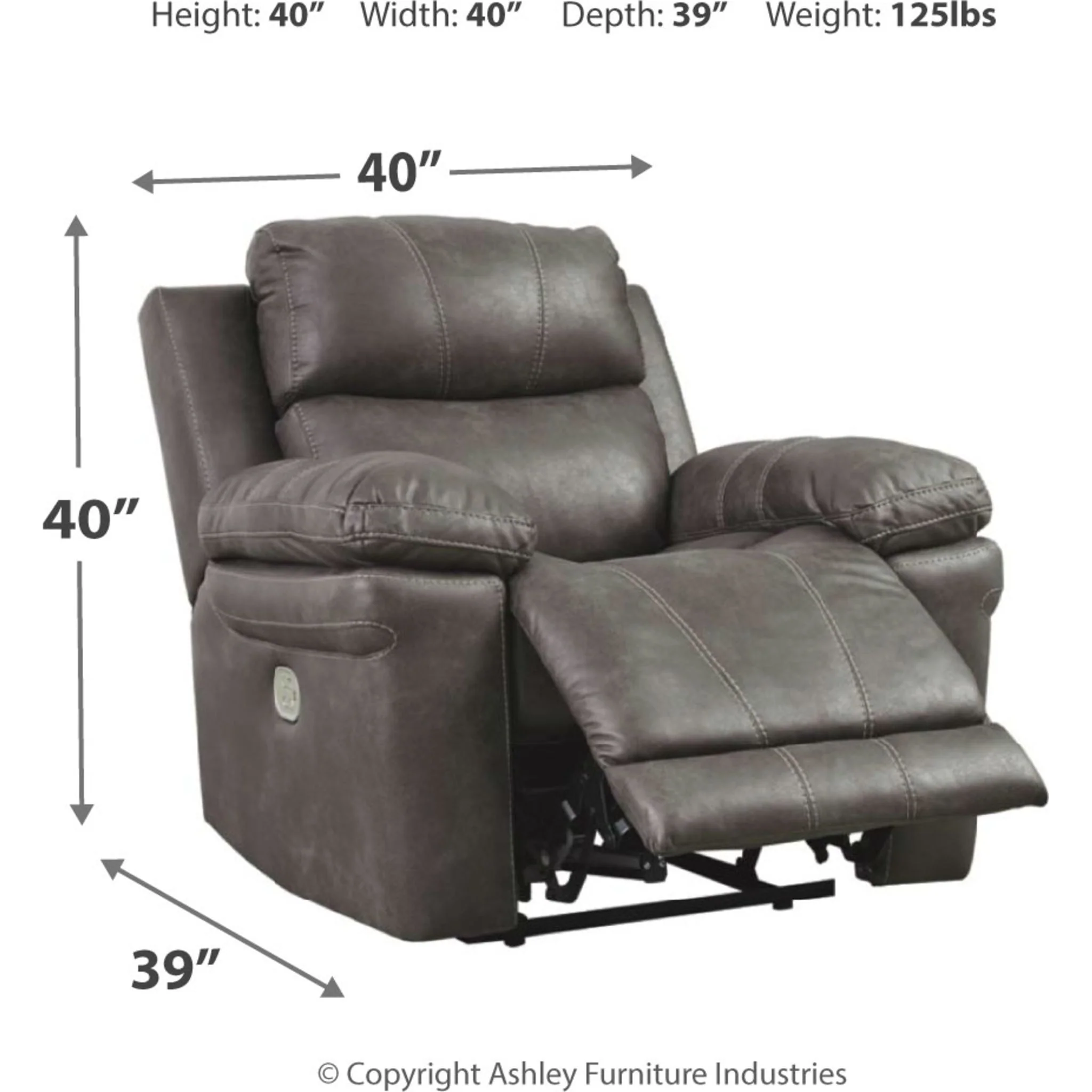 Erlangen Power Recliner with Adjustable Headrest - Image 6