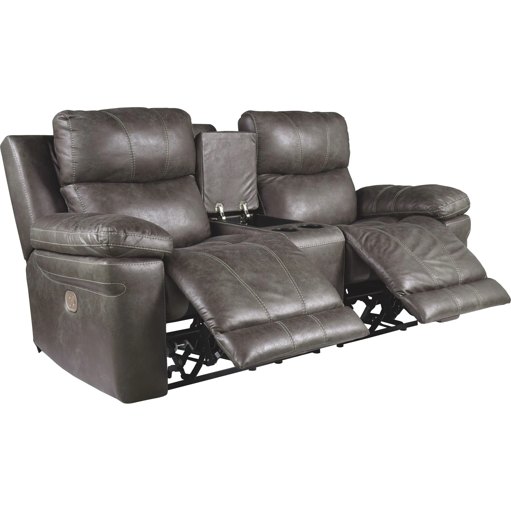 Erlangen Power Reclining Loveseat with Adjustable Headrest - Image 3