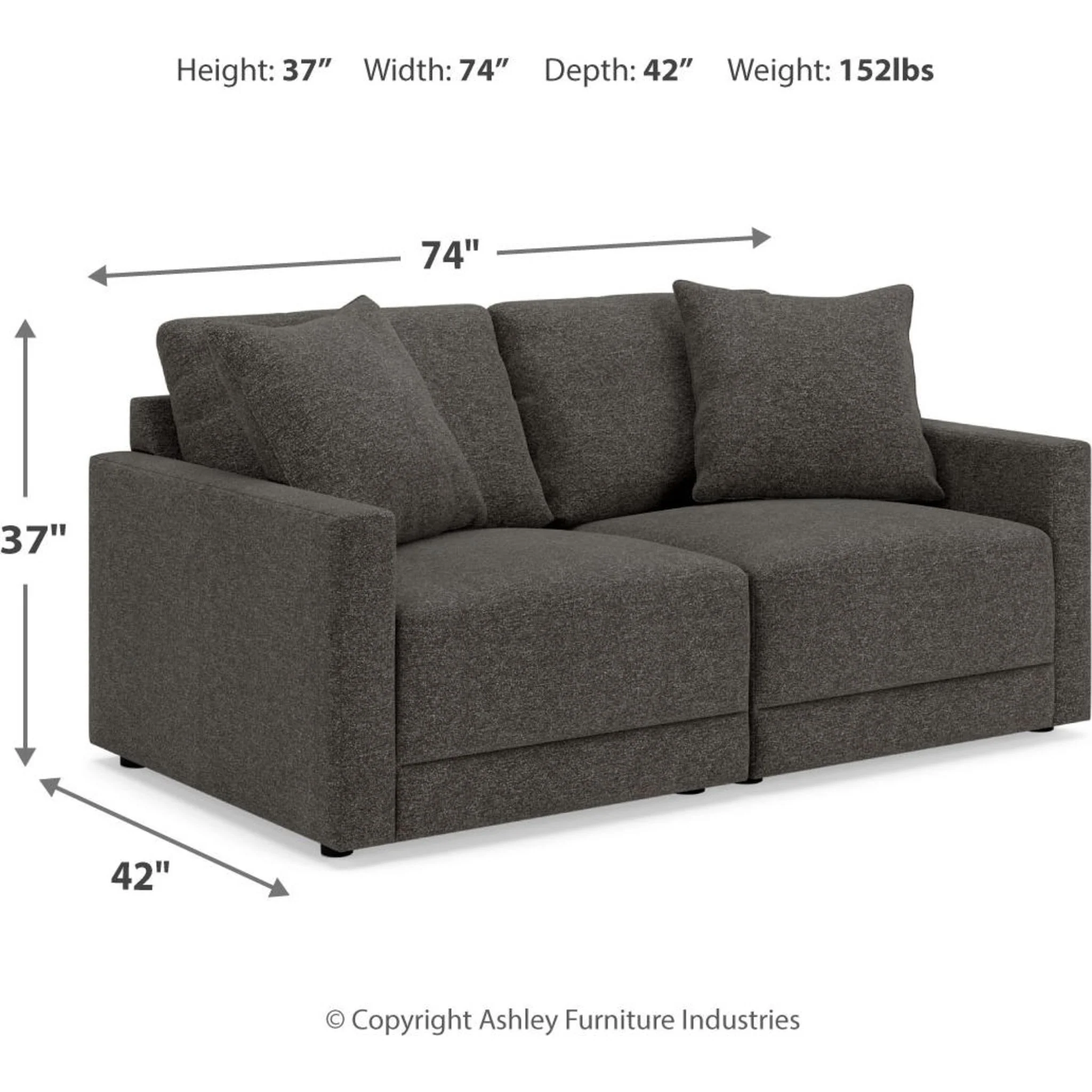 Evey-Exclusive 2 Piece Modular Sectional - Image 7