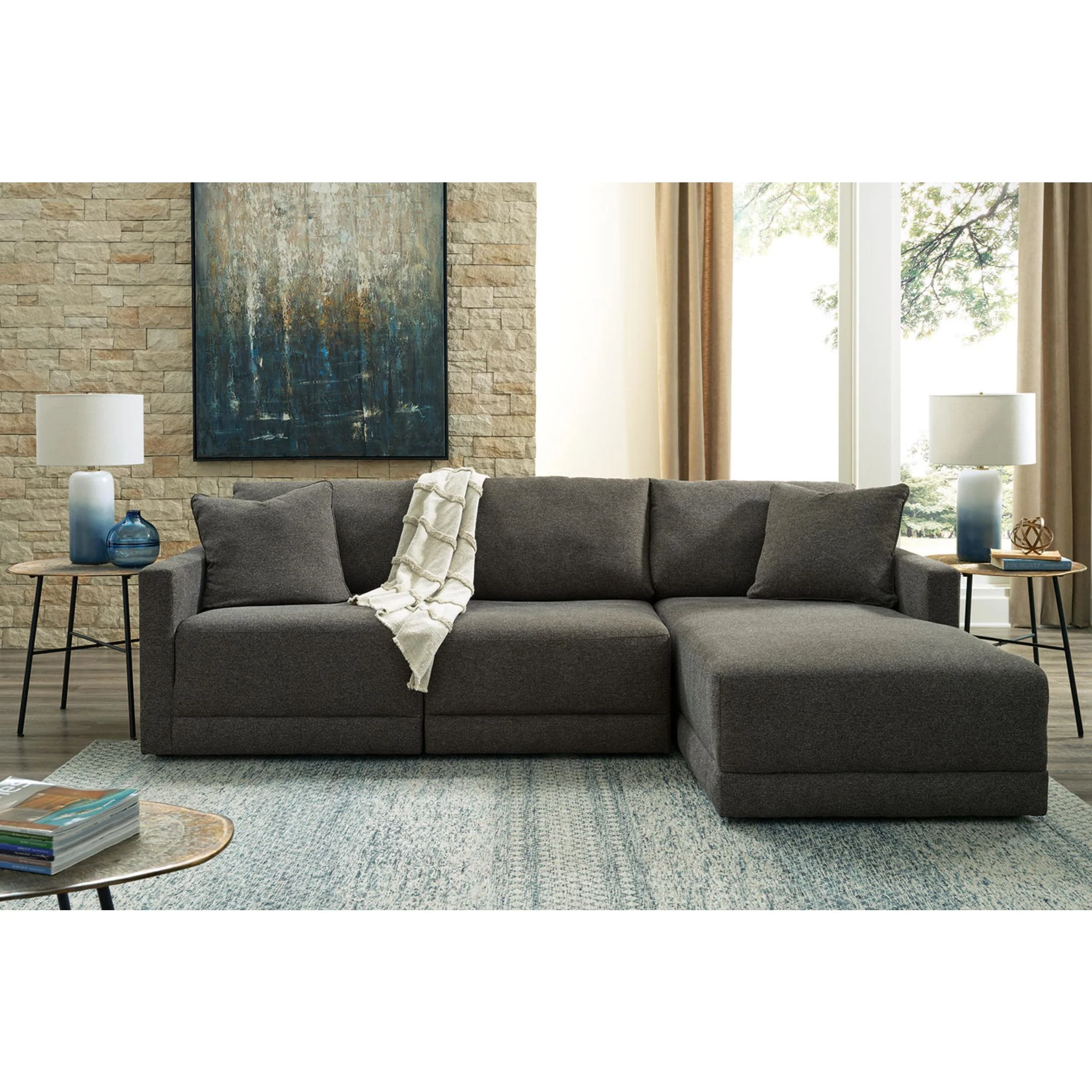 Evey-Exclusive 3 Piece Modular Sectional with Chaise - Image 13