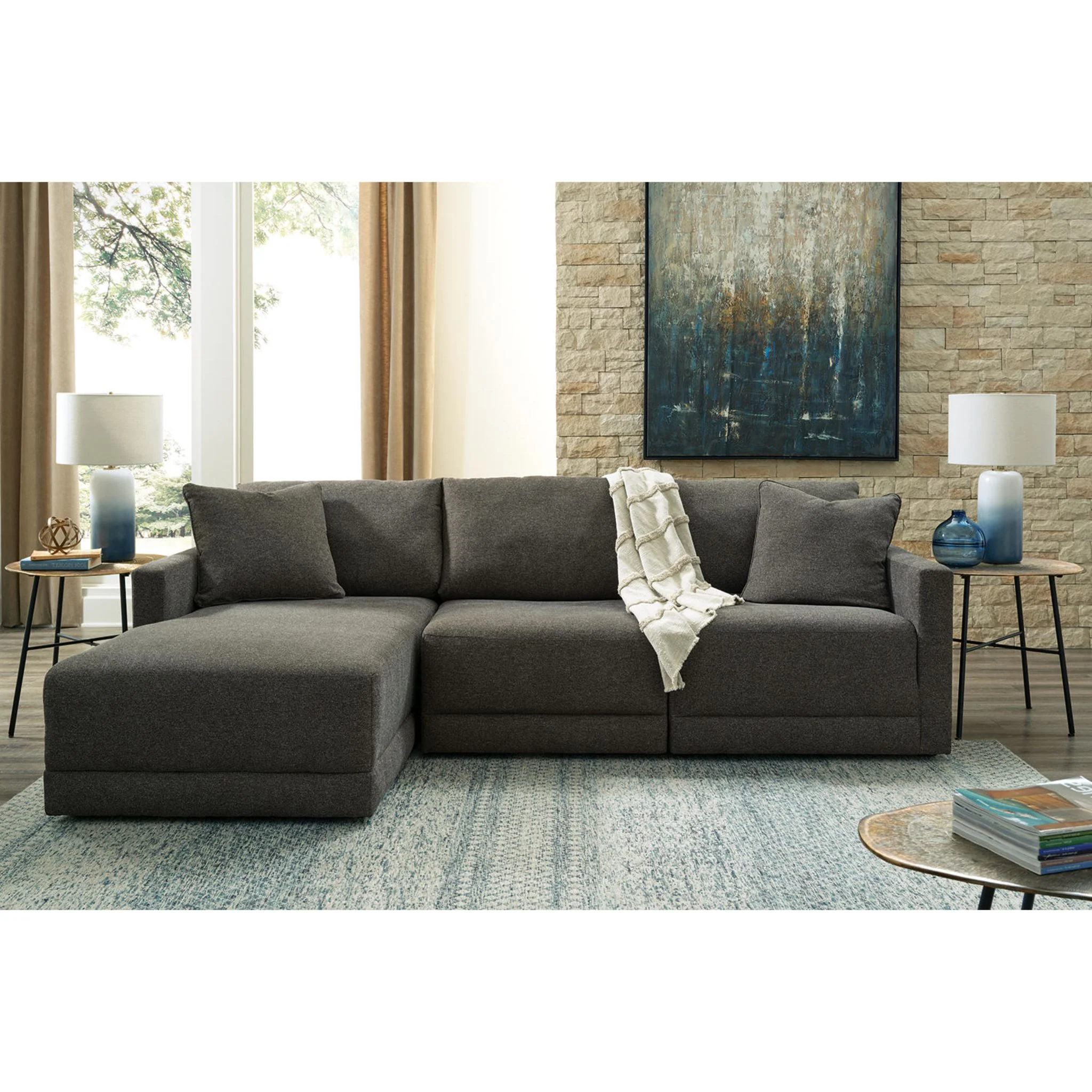 Evey-Exclusive 3 Piece Modular Sectional with Chaise - Image 5