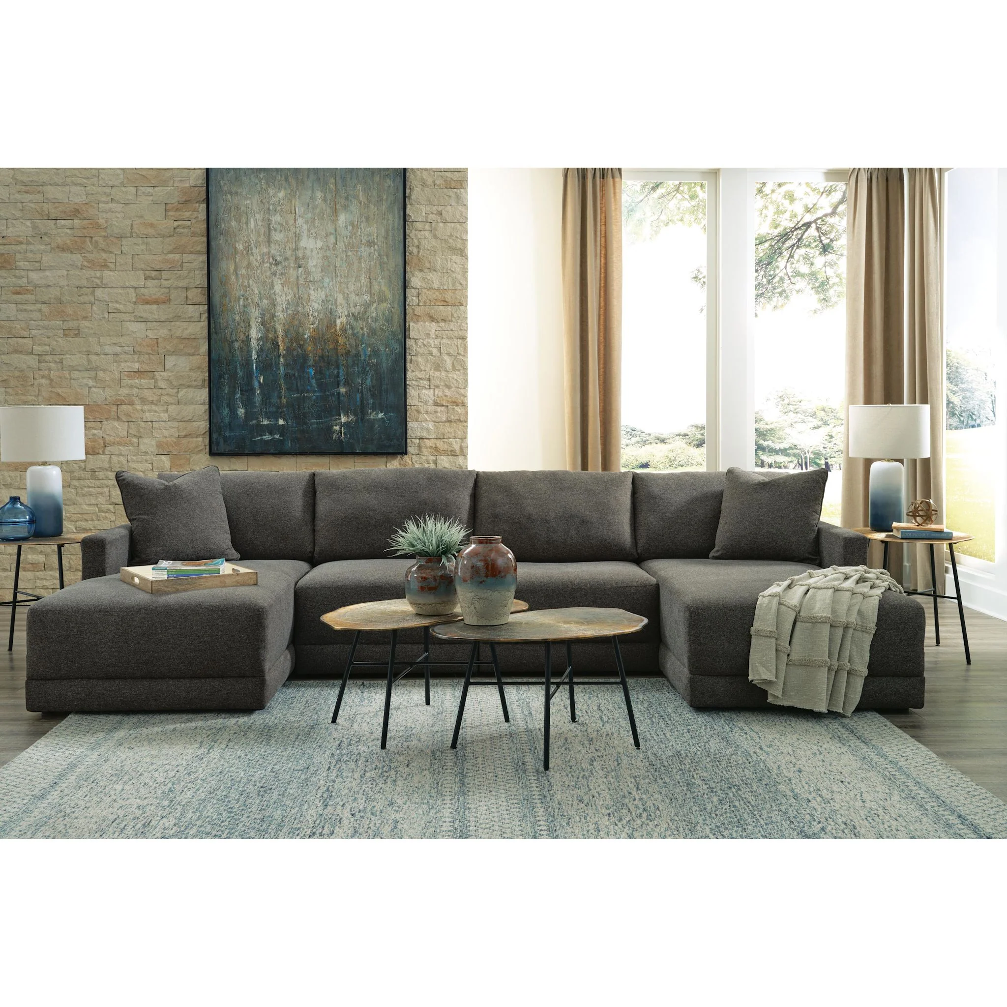 Evey-Exclusive 4 Piece Modular Sectional with Chaise - Image 13