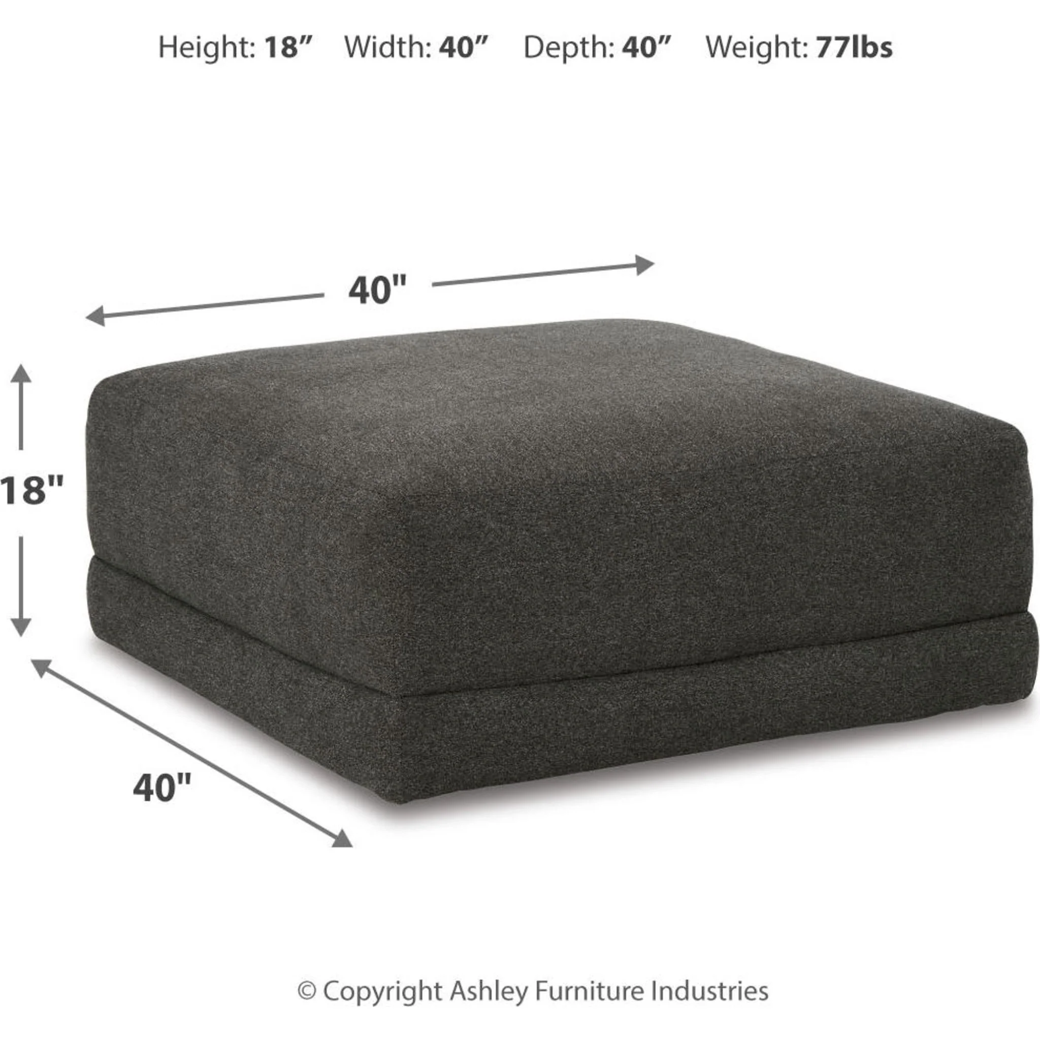 Evey-Exclusive Oversized Accent Ottoman - Image 11