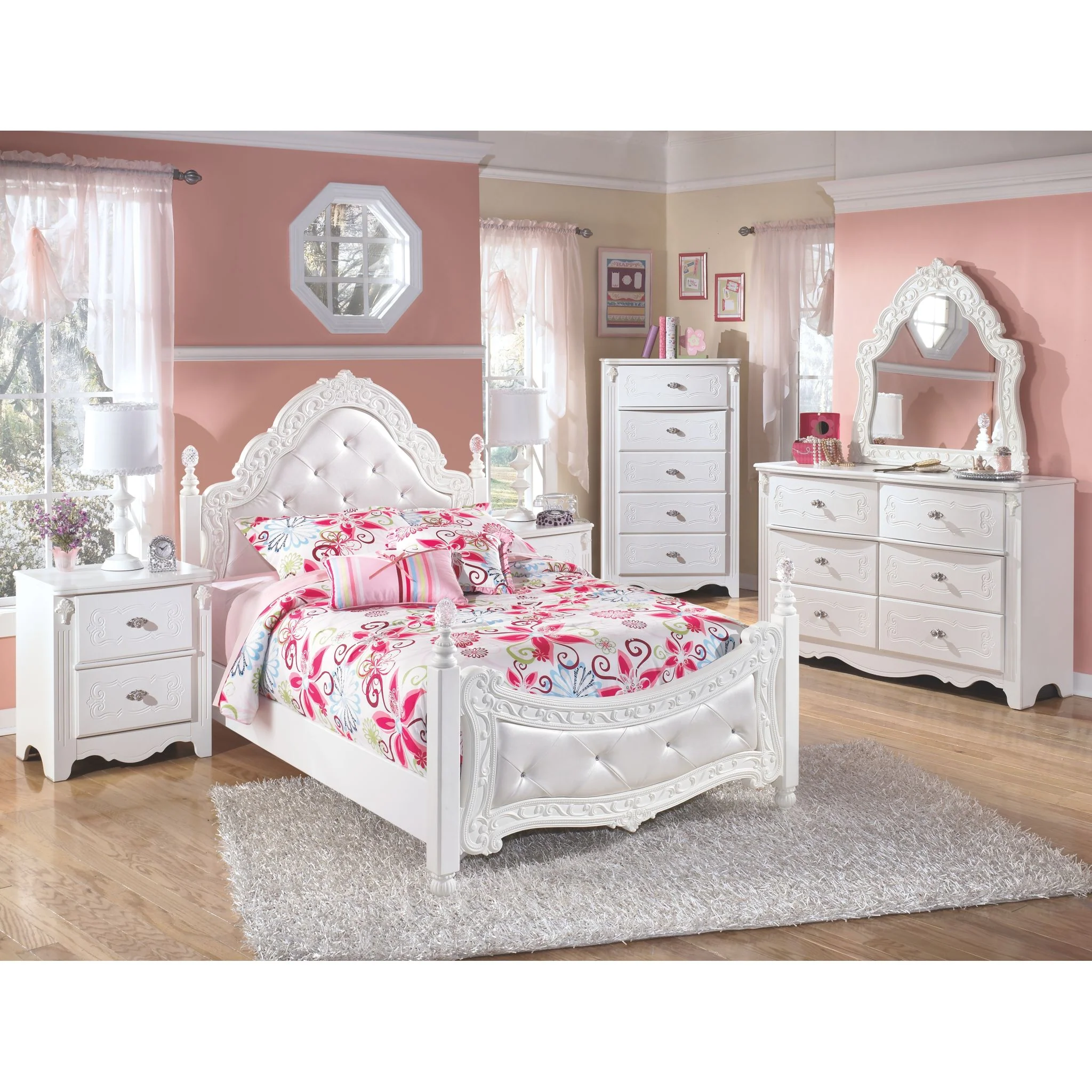 Exquisite 3 Piece Full Poster Bed - Image 3