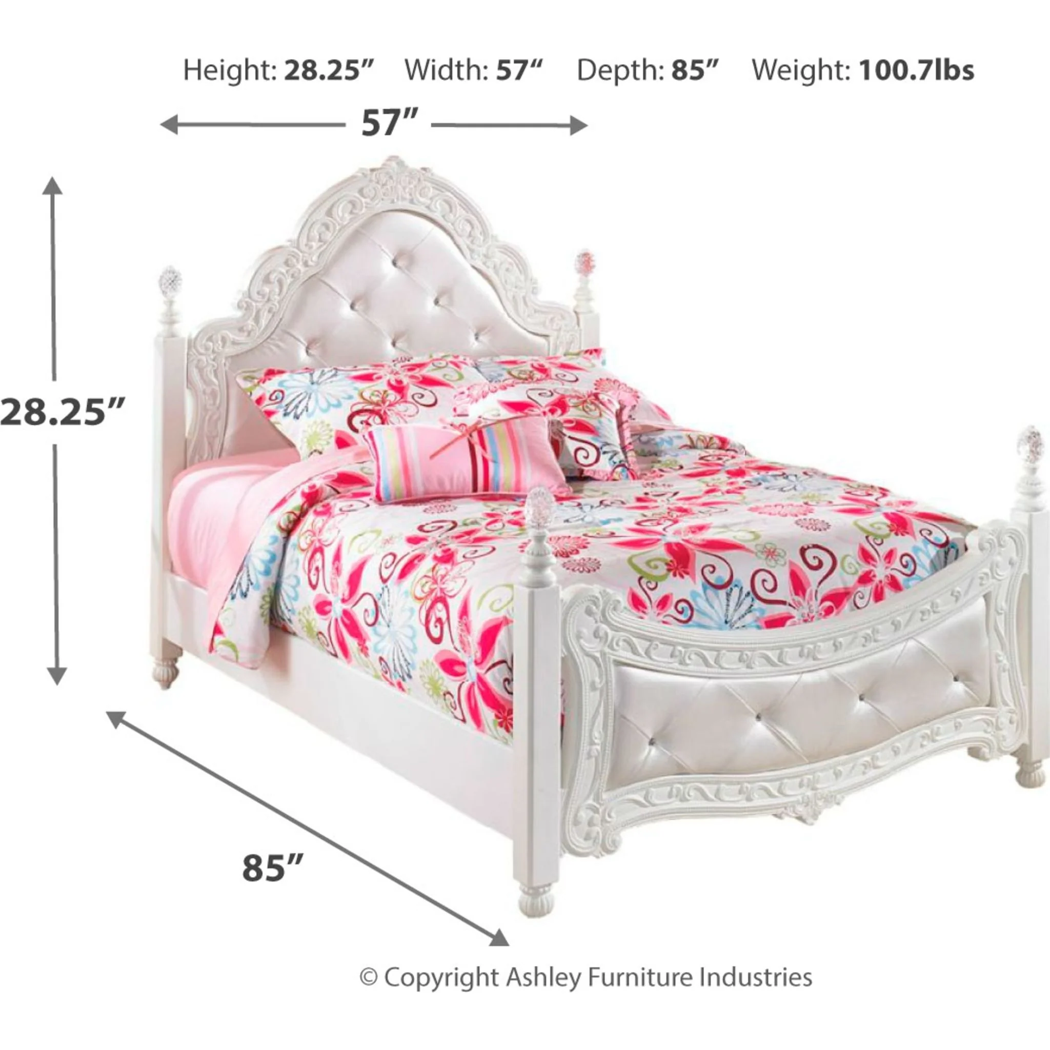 Exquisite 5 Piece Full Poster Bedroom - Image 9