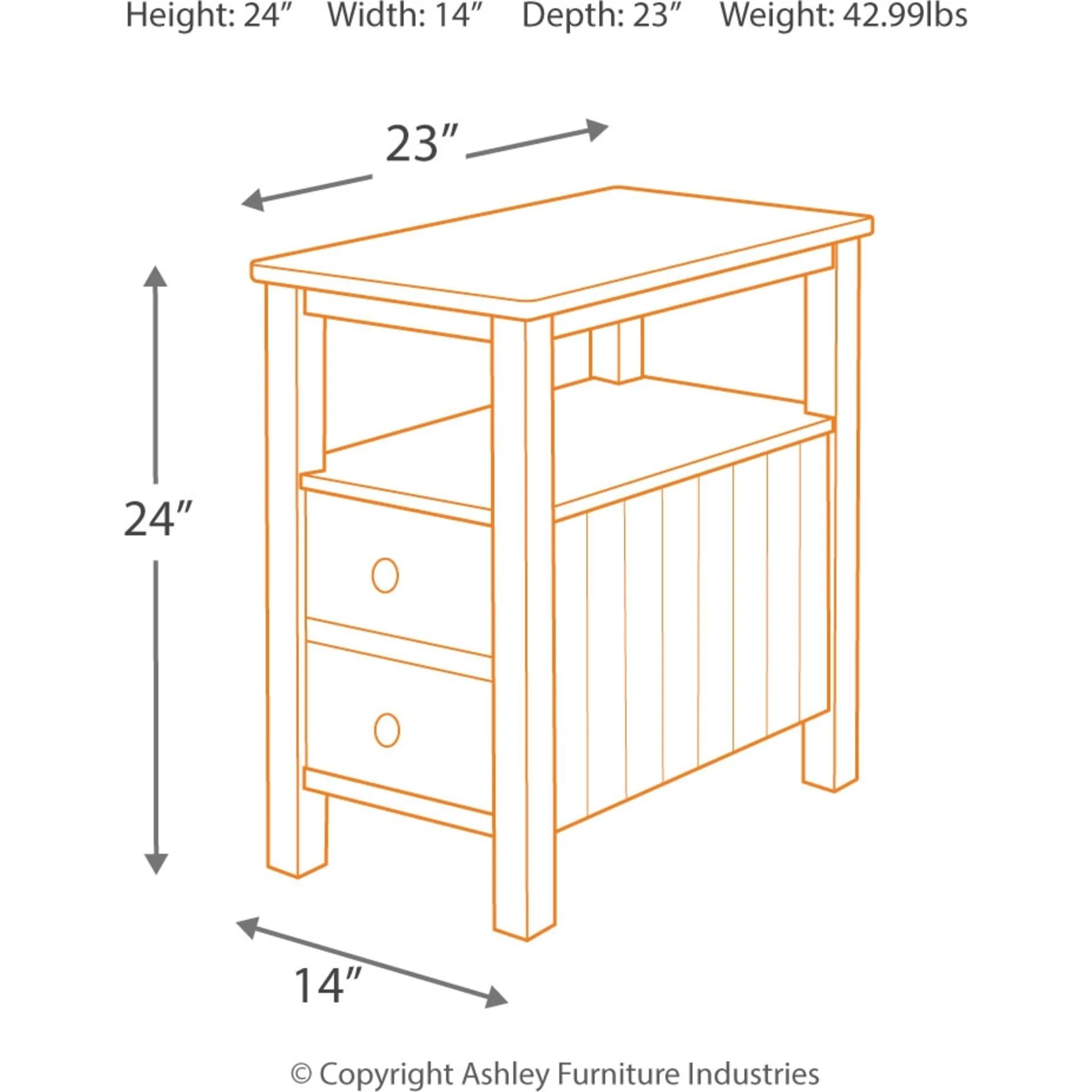 Ezmonei Chairside End Table - Image 3