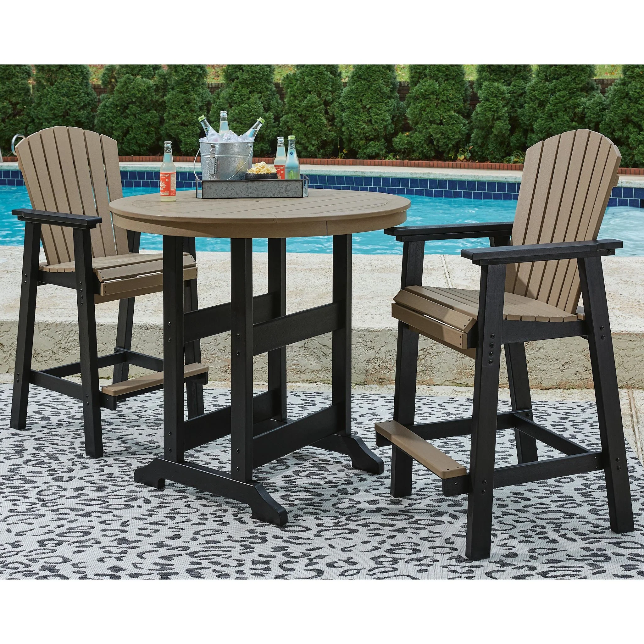 Fairen Trail Outdoor Bar Dining Set - Image 16