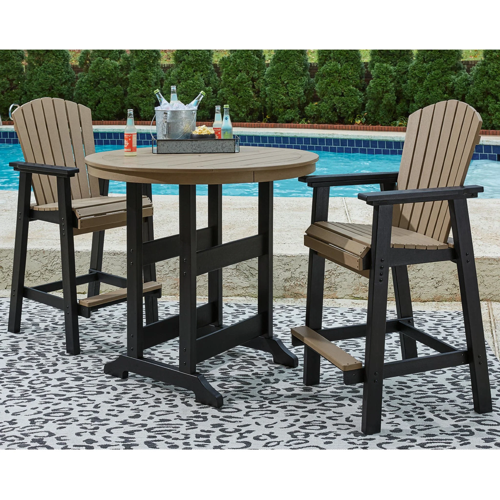 Fairen Trail Outdoor Bar Dining Set - Image 8