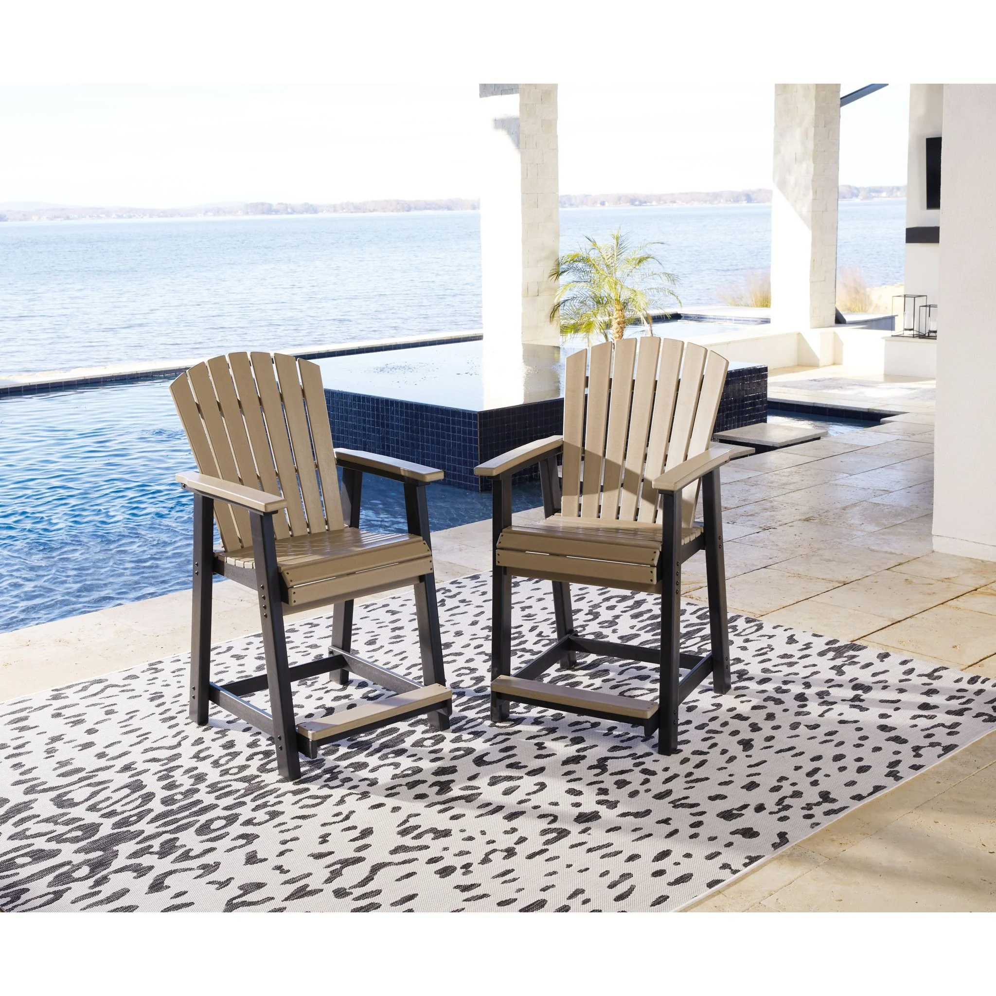 Fairen Trail Outdoor Counter Height Stool (set of 2) - Image 2