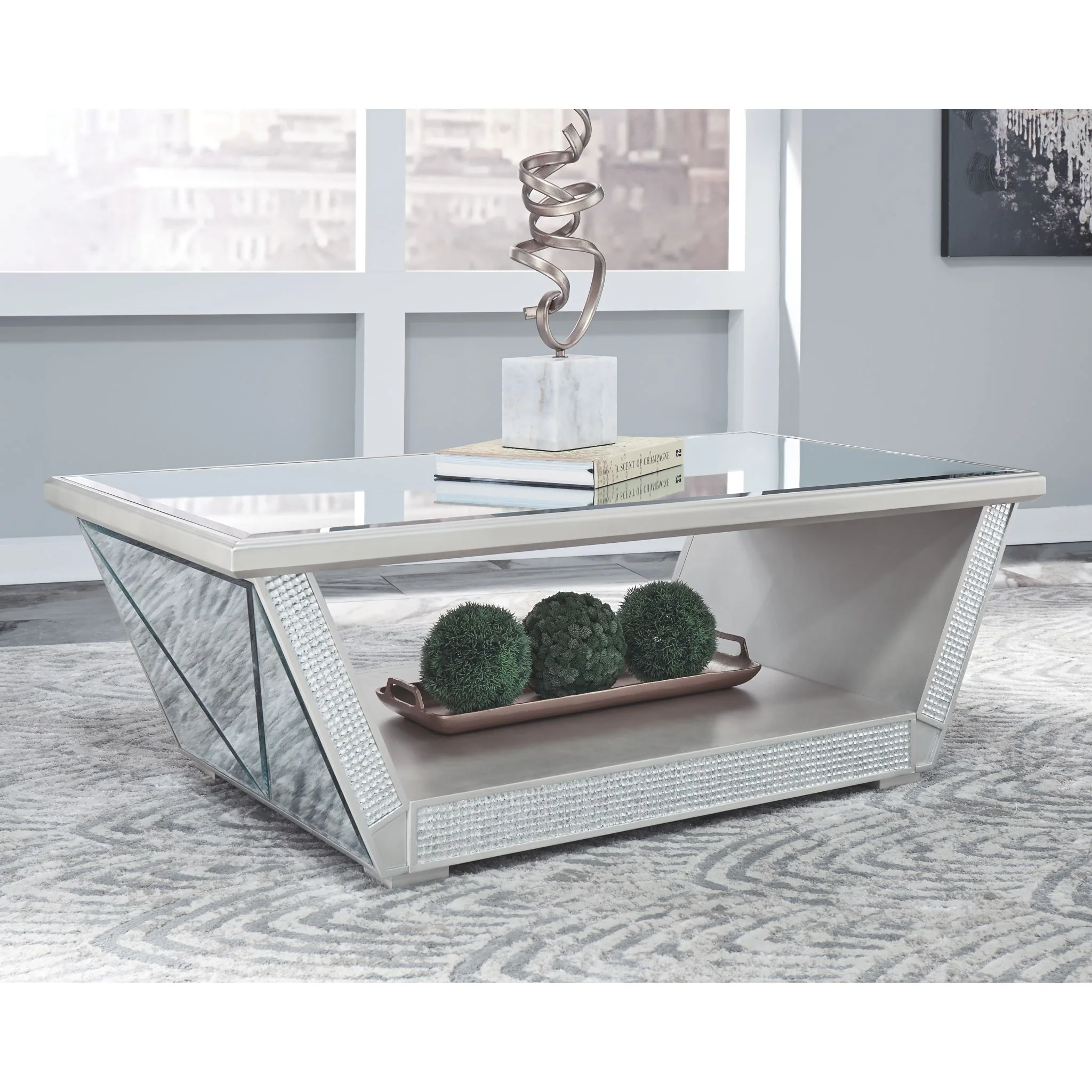 Fanmory Rectangle Cocktail Table - Image 2