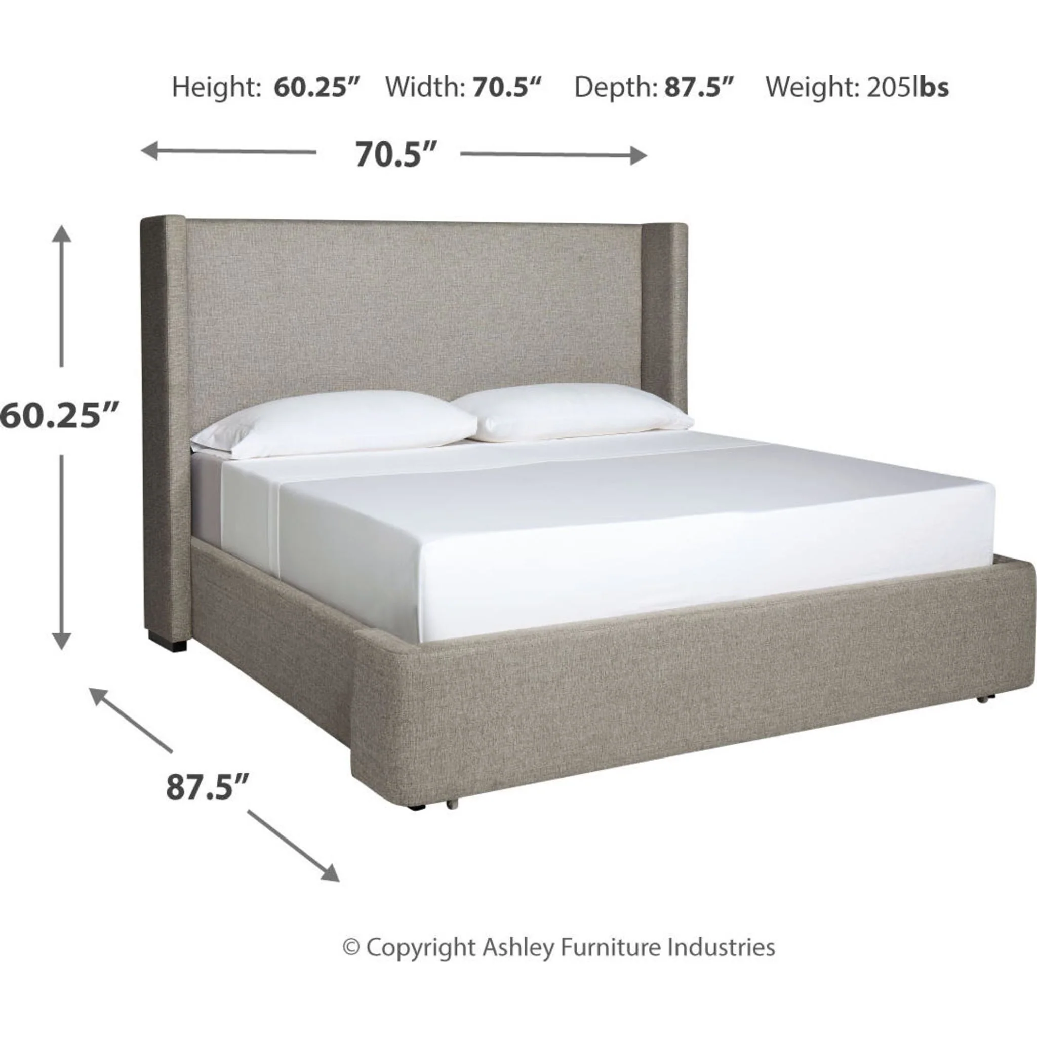 Fawnburg-Exclusive Upholstered Bed - Image 4