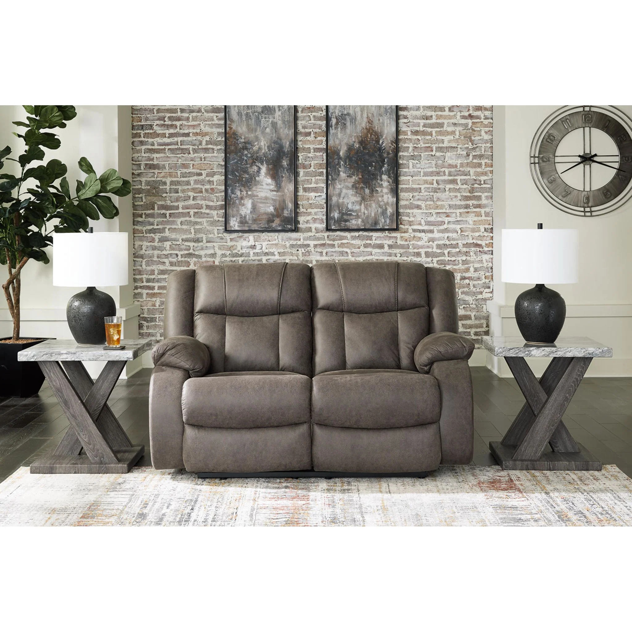 First Base Reclining Loveseat - Image 13