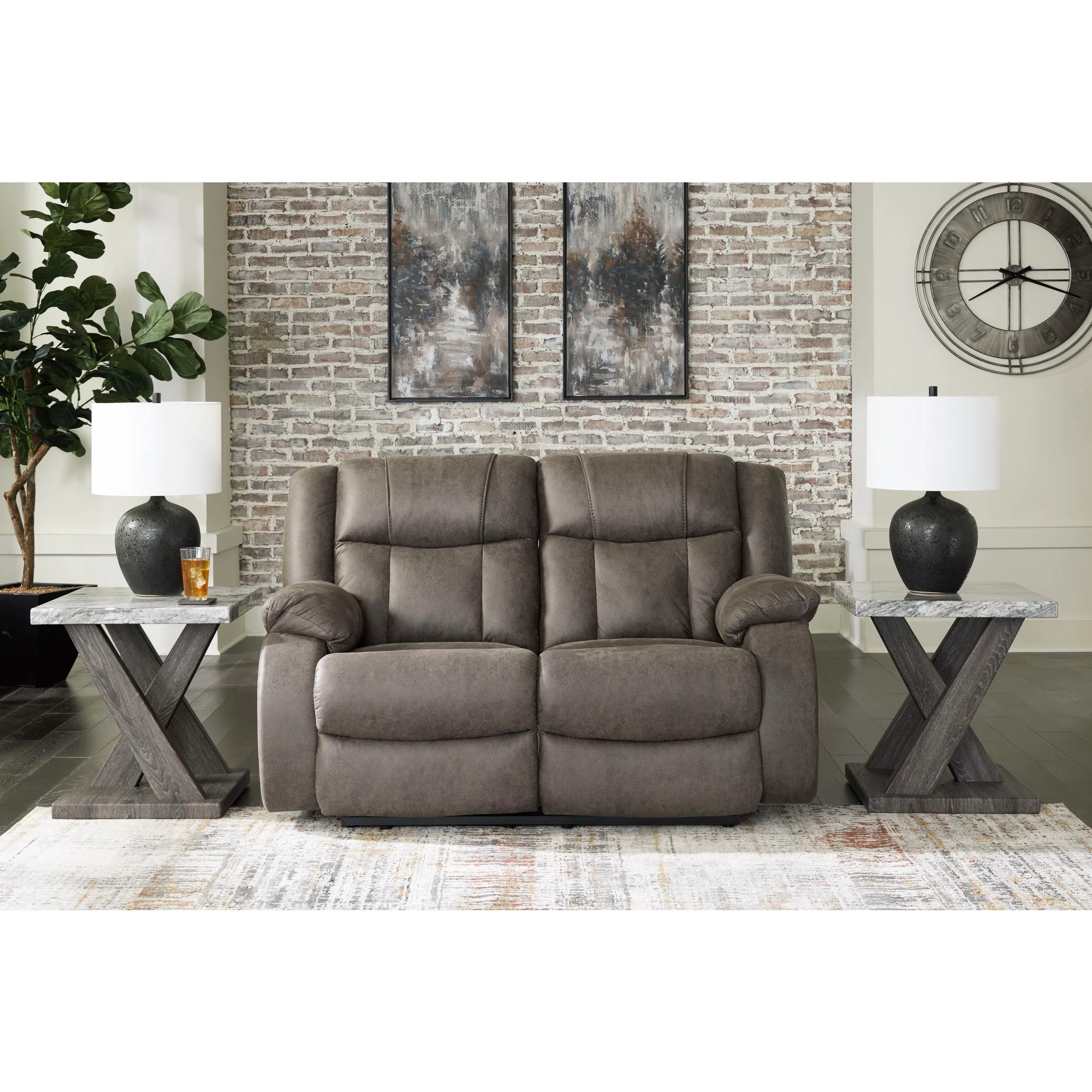 First Base Reclining Loveseat - Image 2