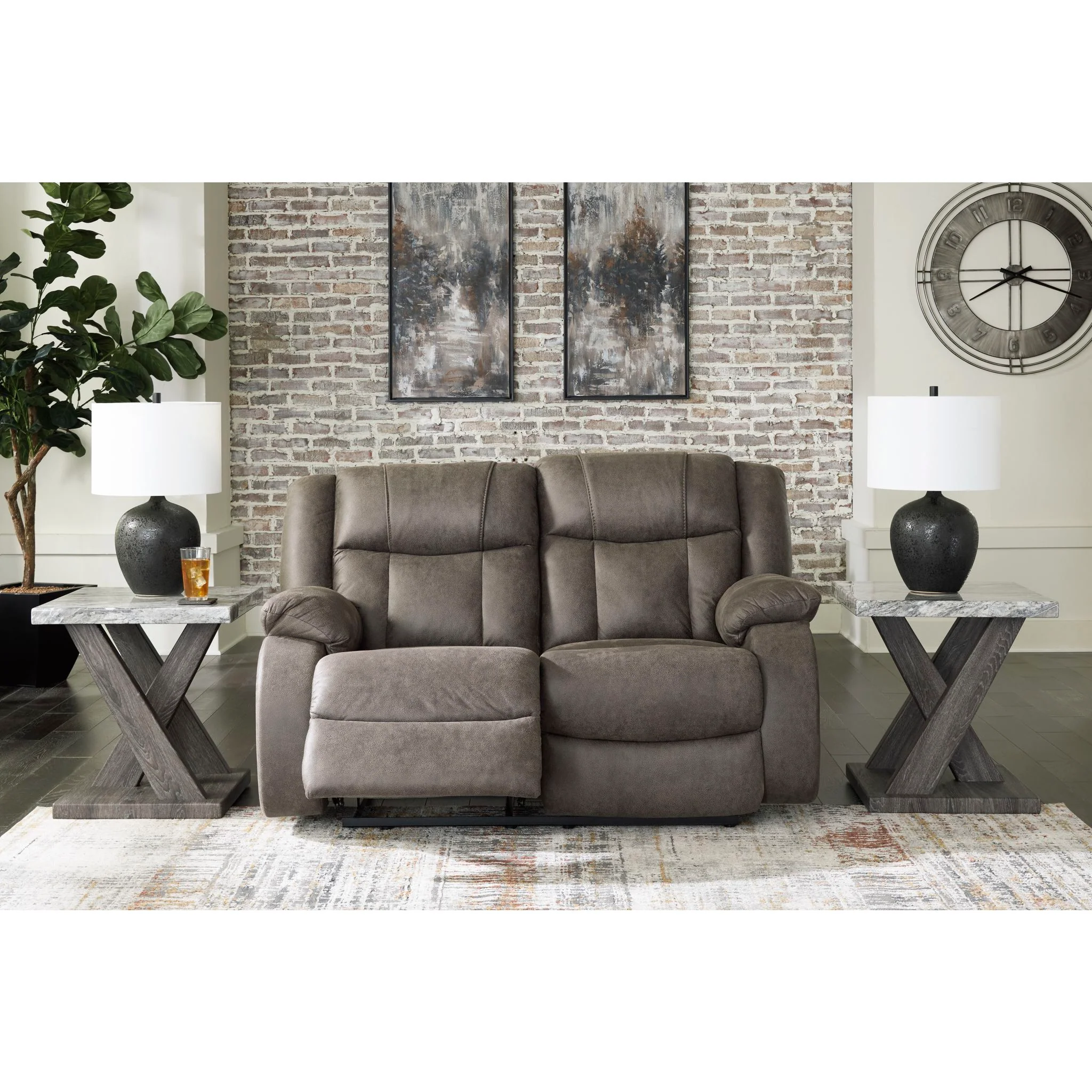 First Base Reclining Loveseat - Image 3