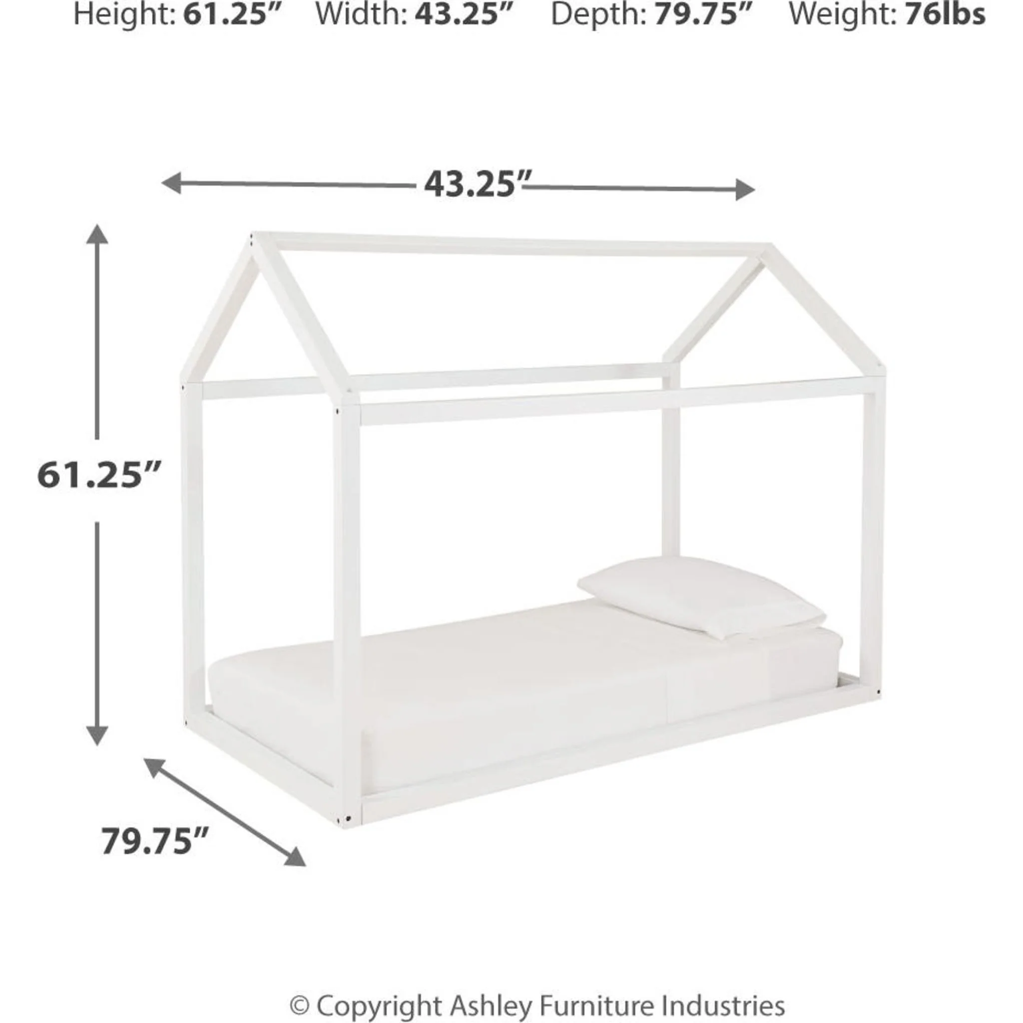 Flannibrook Twin House Bed Frame - Image 5