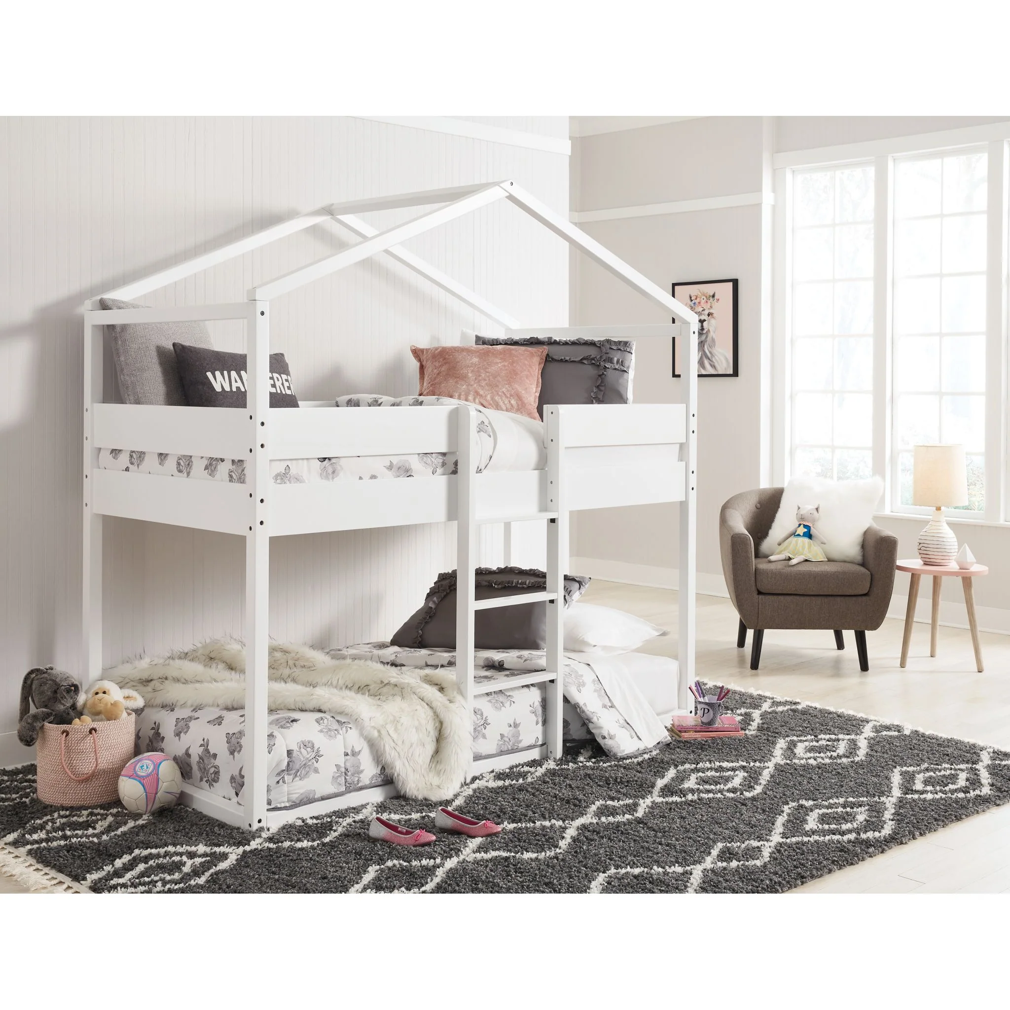 Flannibrook Twin/Twin House Loft Bed - Image 7