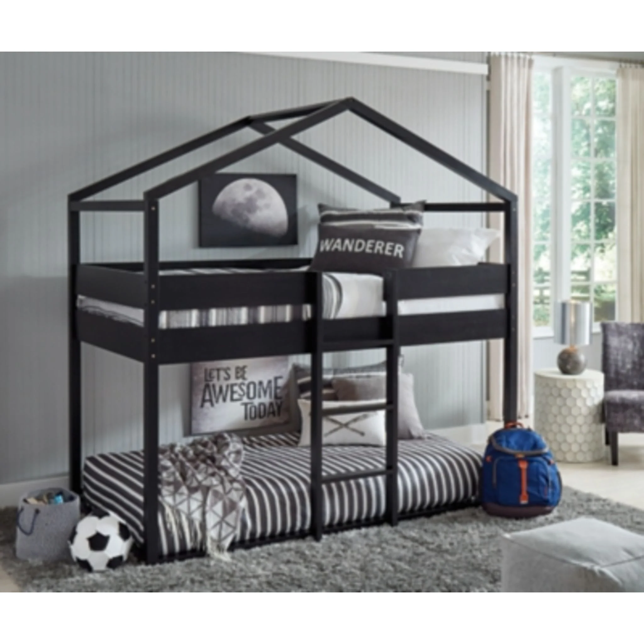 Flannibrook Twin/Twin House Loft Bed - Image 12