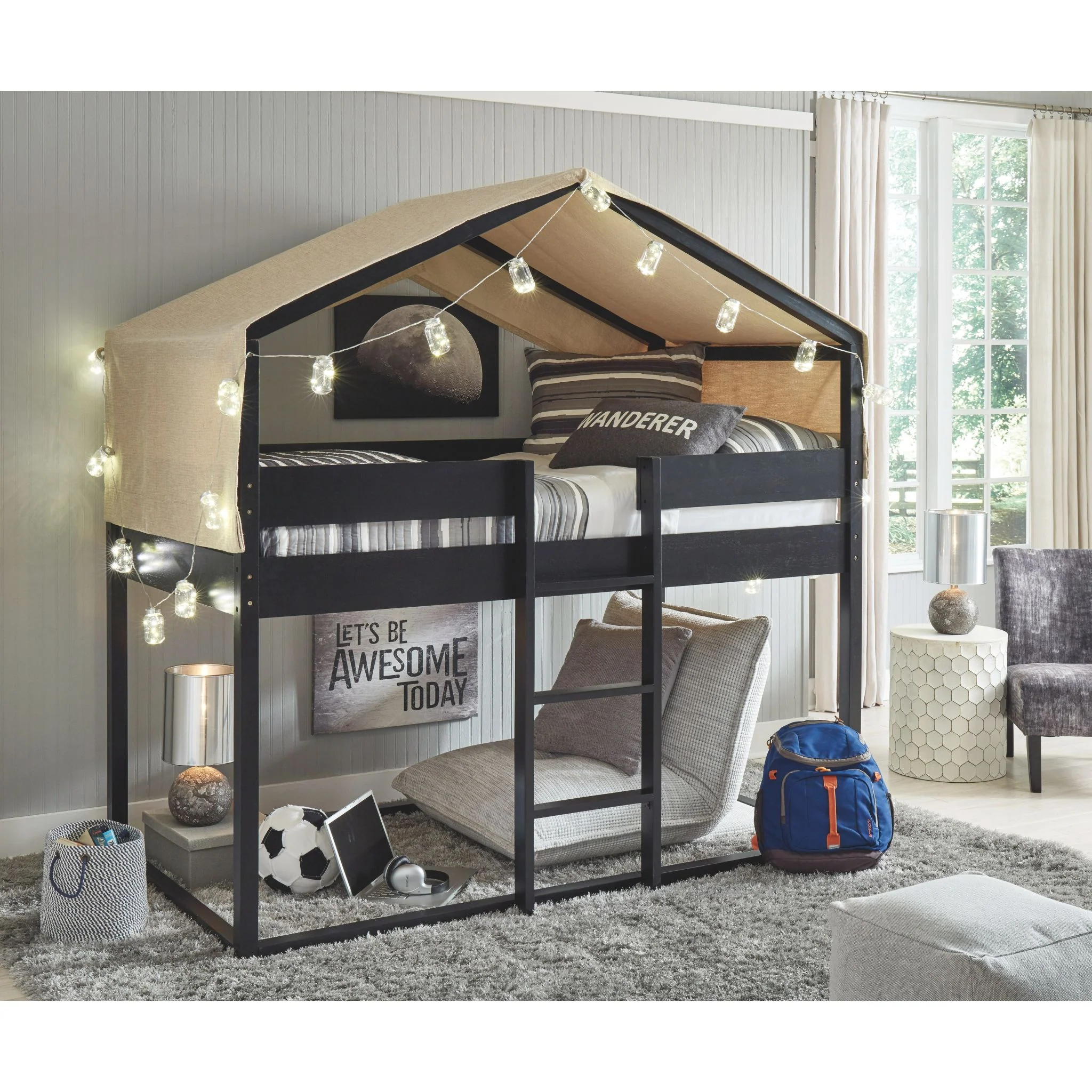 Flannibrook Twin/Twin House Loft Bed - Image 5