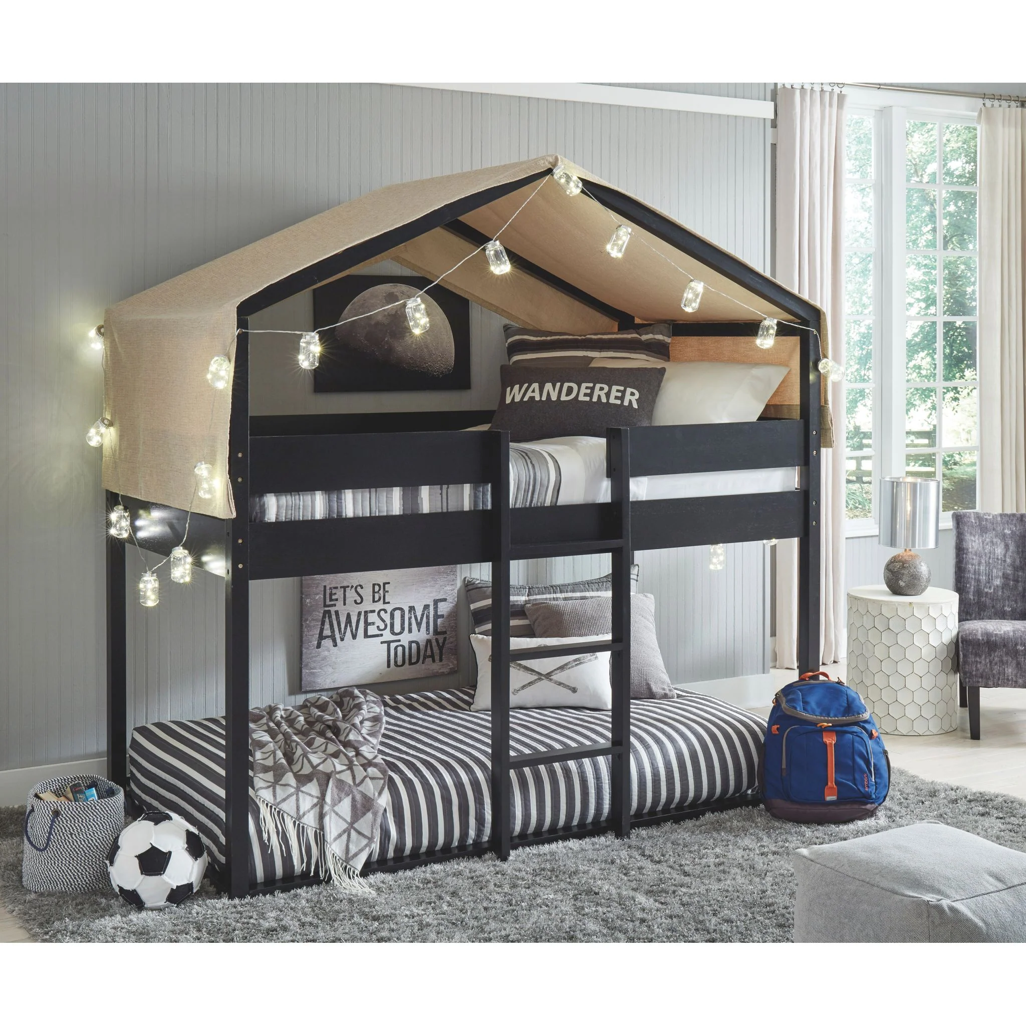Flannibrook Twin/Twin House Loft Bed - Image 7