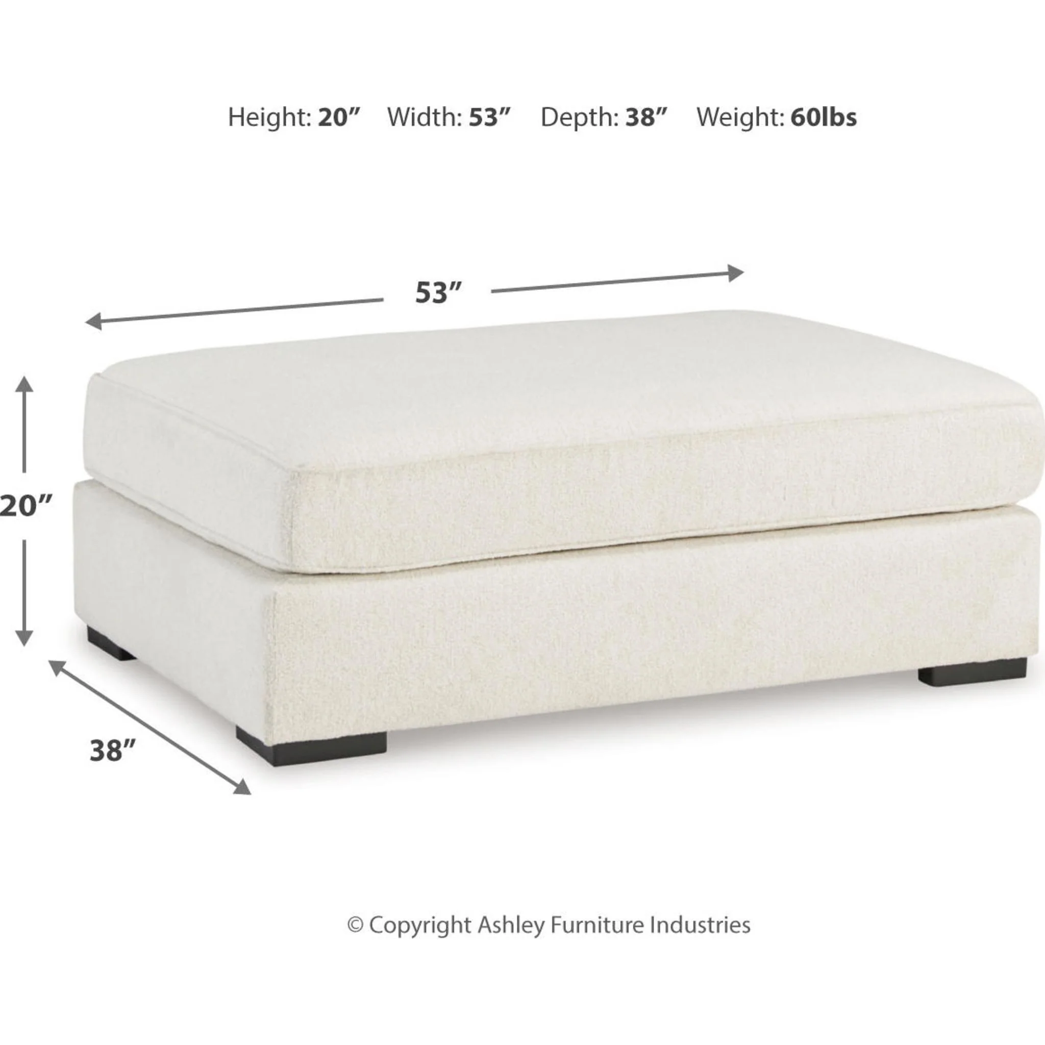 Flynndale-Exclusive Oversized Accent Ottoman - Image 3